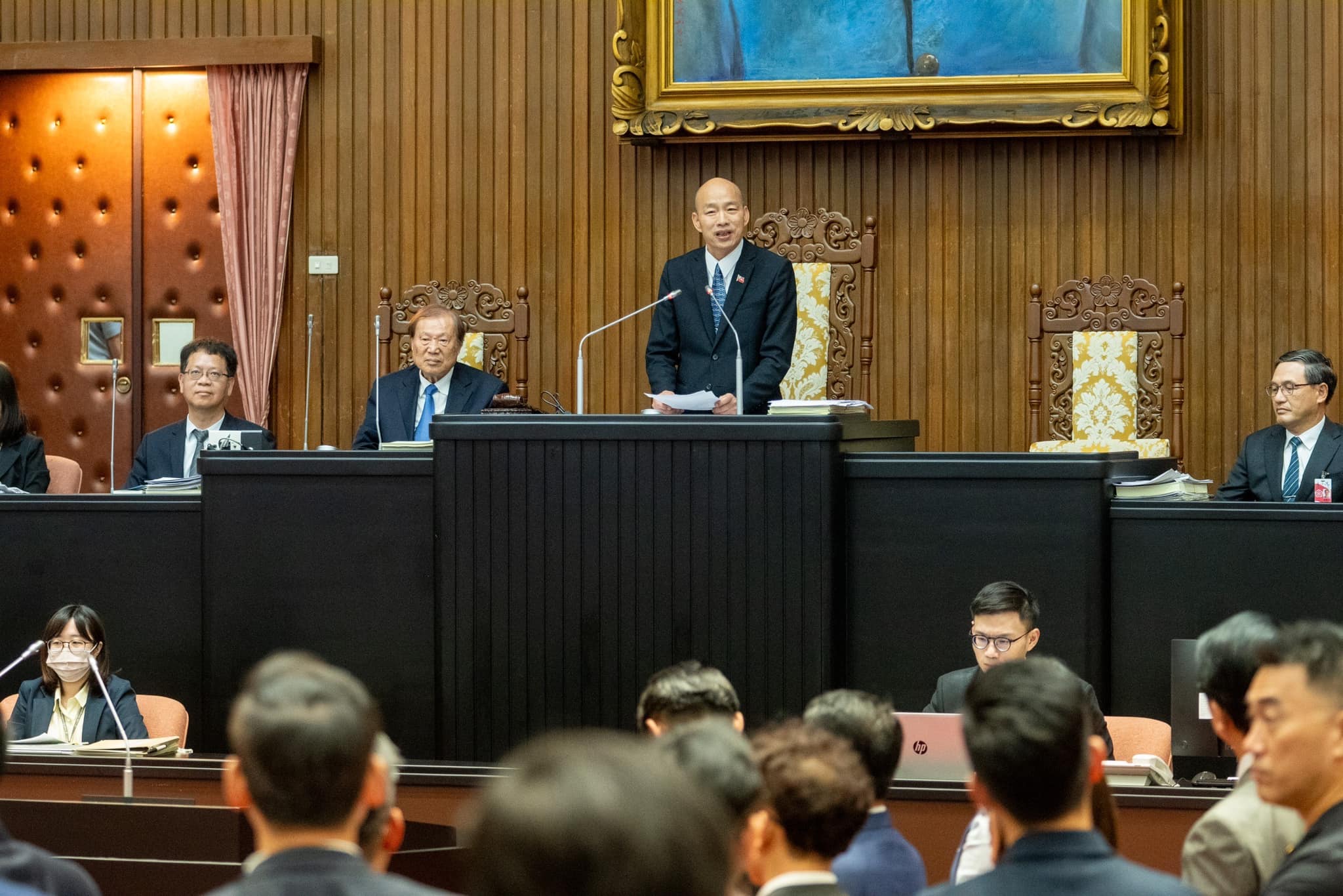 第11屆立法院第1會期結束，韓國瑜發文曝感言。（翻攝韓國瑜臉書）