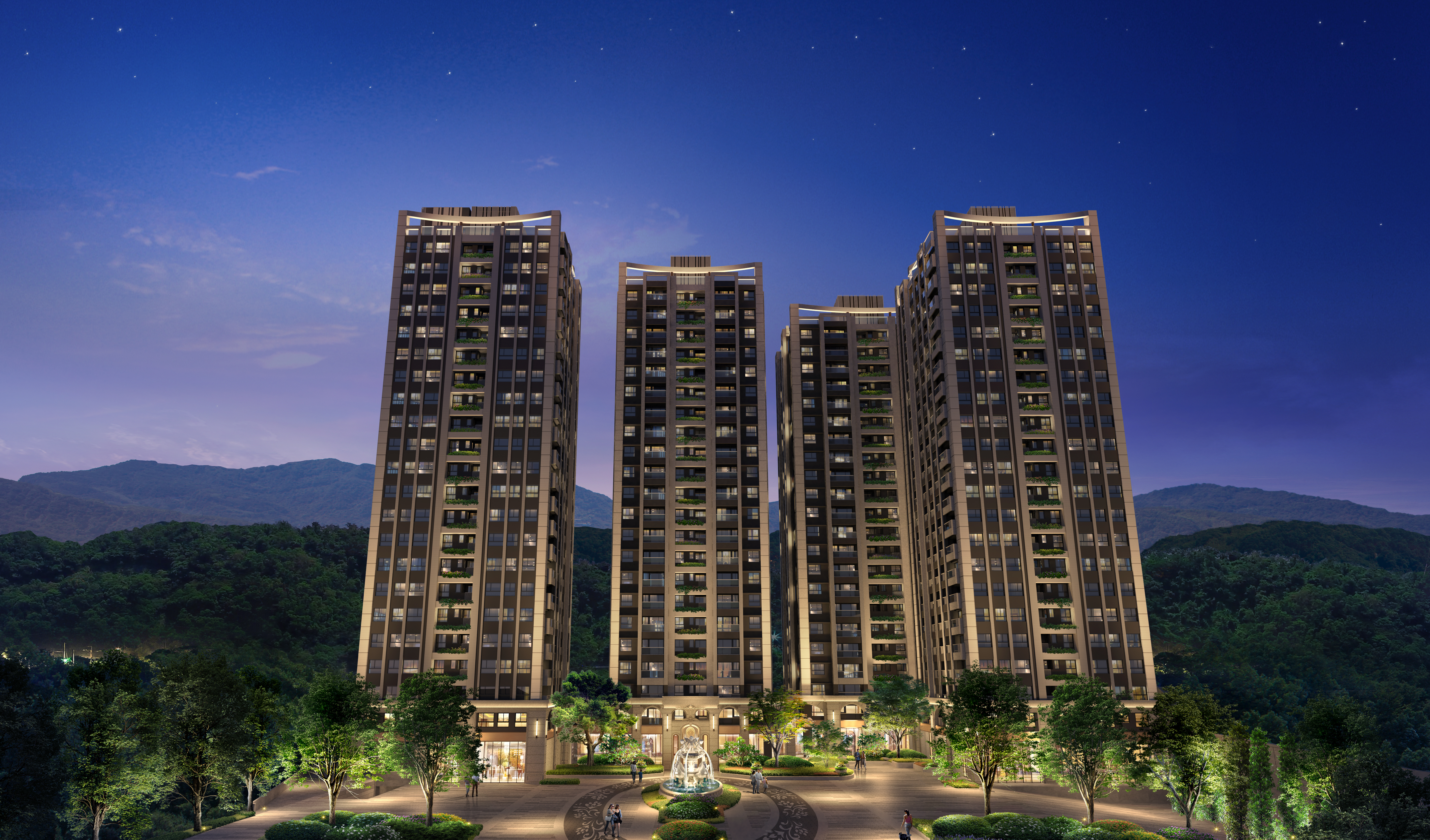 甲山林2024新推案「美麗上城」秉持精工原則，將建築做到符合108年氣象局標準6級耐震，更開出超值輕總價，助你晉升有房族！（圖為3D透視示意圖）