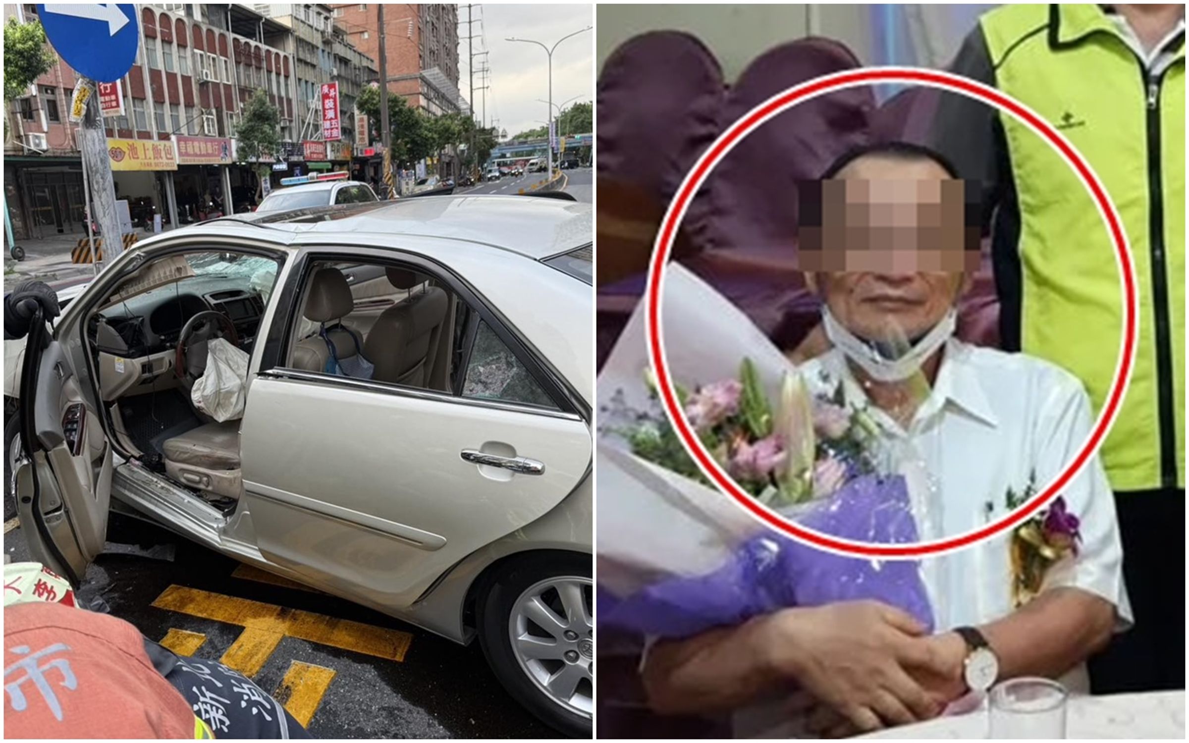78歲余姓男子肇事釀3死12傷,目前他仍在加護病房未脫離險境,醫院將進行第2次手術。(翻攝畫面/翻攝自黃家賢臉書)