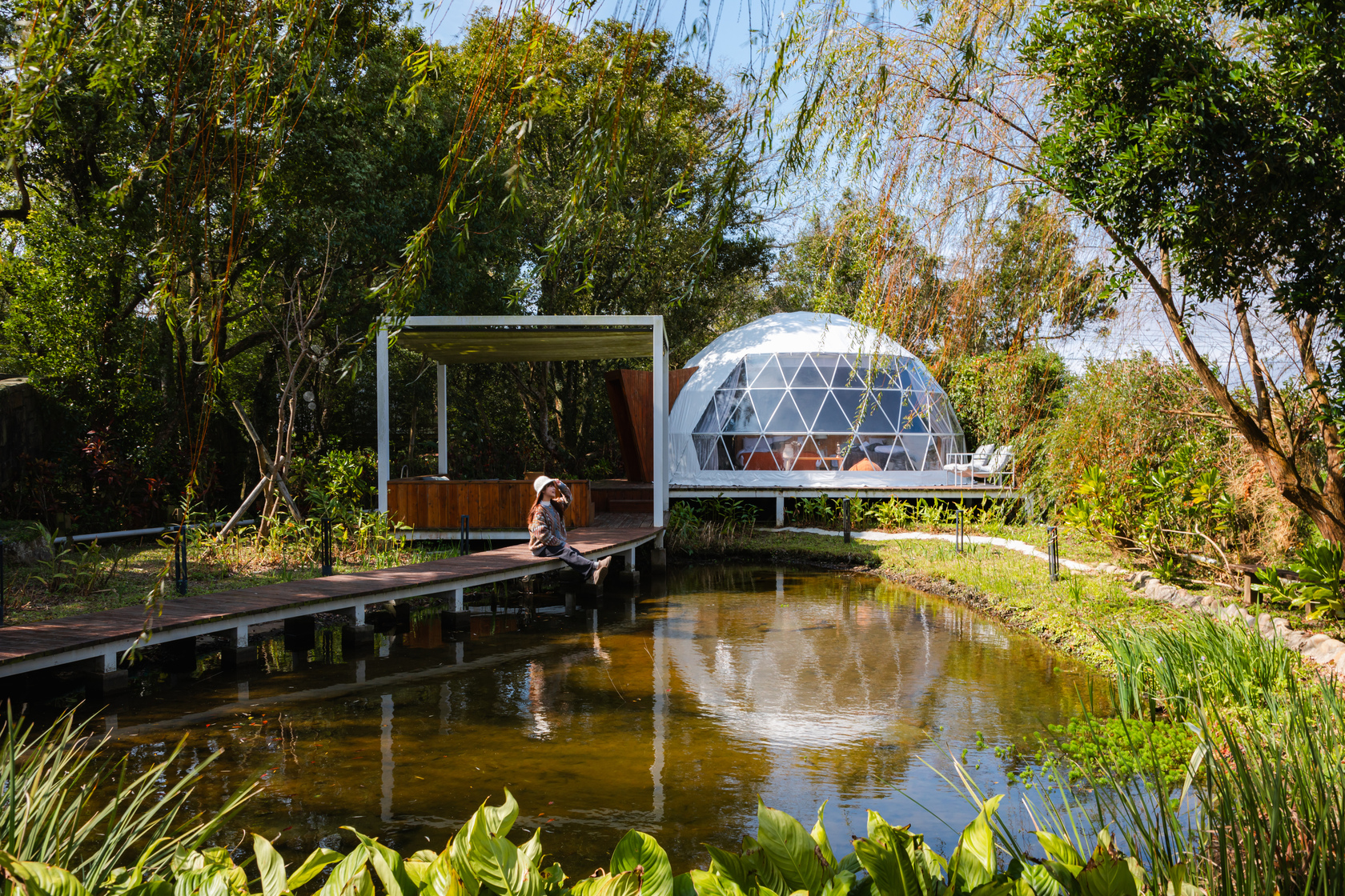 入住「Hill Hygge Glamping山野森活」，除了滿滿的度假感，還可享受丹麥Hygge式的野奢露營體驗。