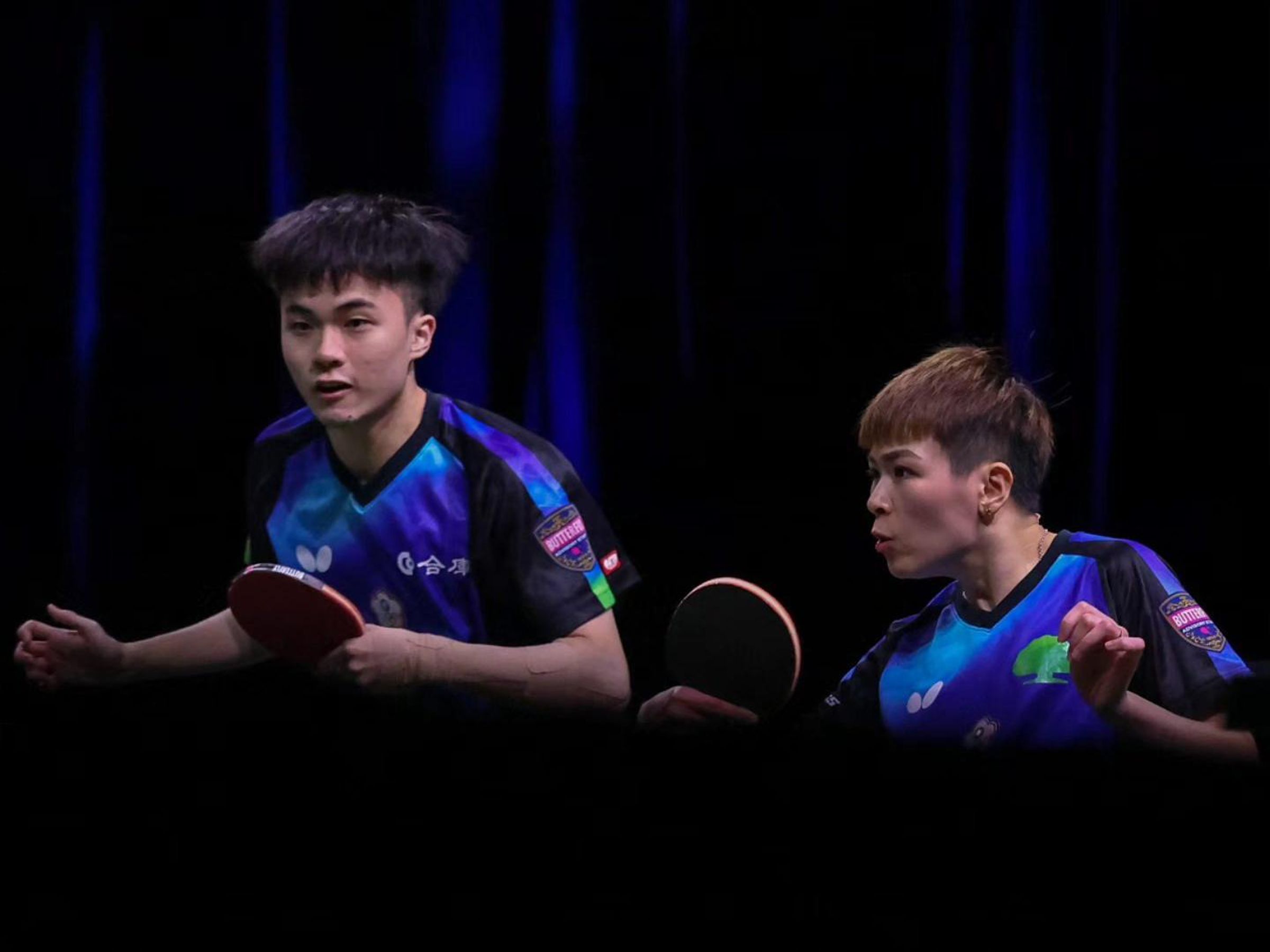 我國桌球混雙組合林昀儒(左)、(右)確定拿下奧運門票。(翻攝自ITTF臉書)