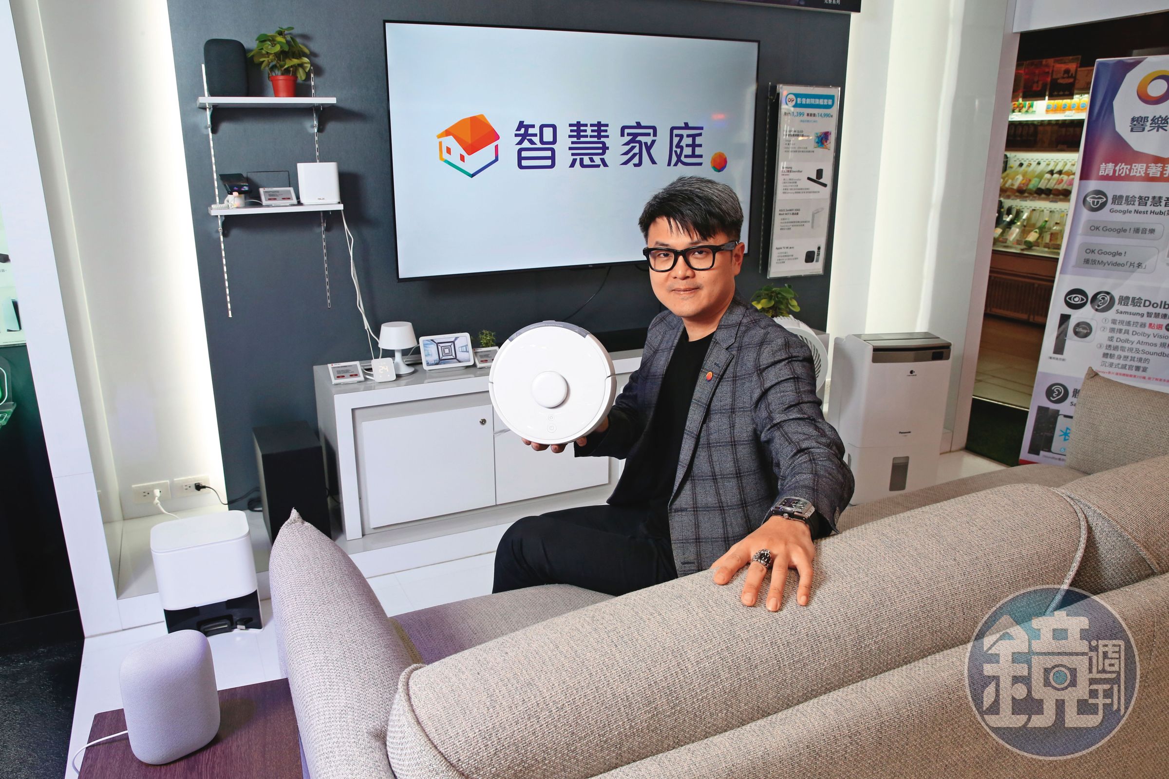 台灣大哥大商務長林東閔表示，公司特別打造Matter協定的示範場域，讓民眾更容易熟悉相關應用。