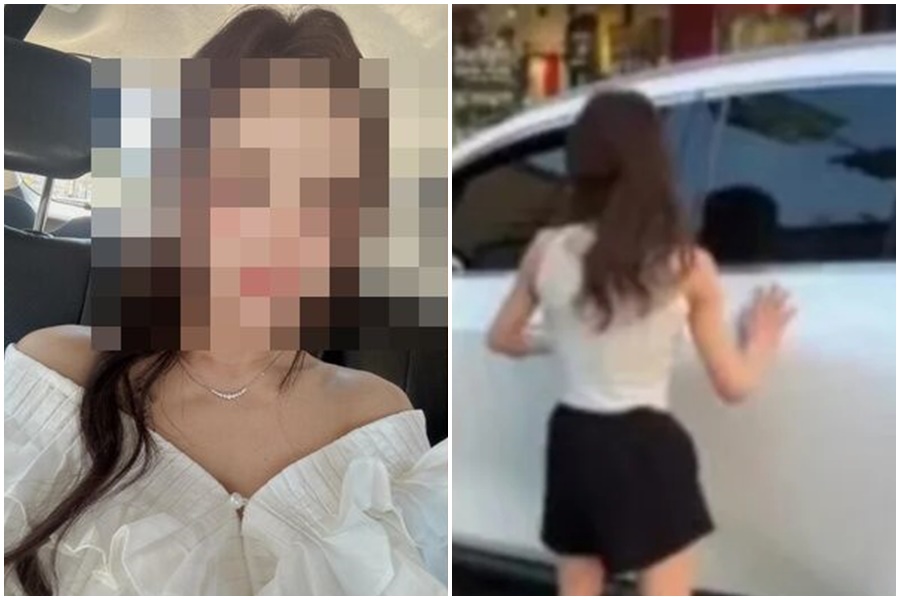 桃園市一名35歲林姓女子22日晚間毒駕，被網友起底是育兒網紅。（翻攝自畫面）