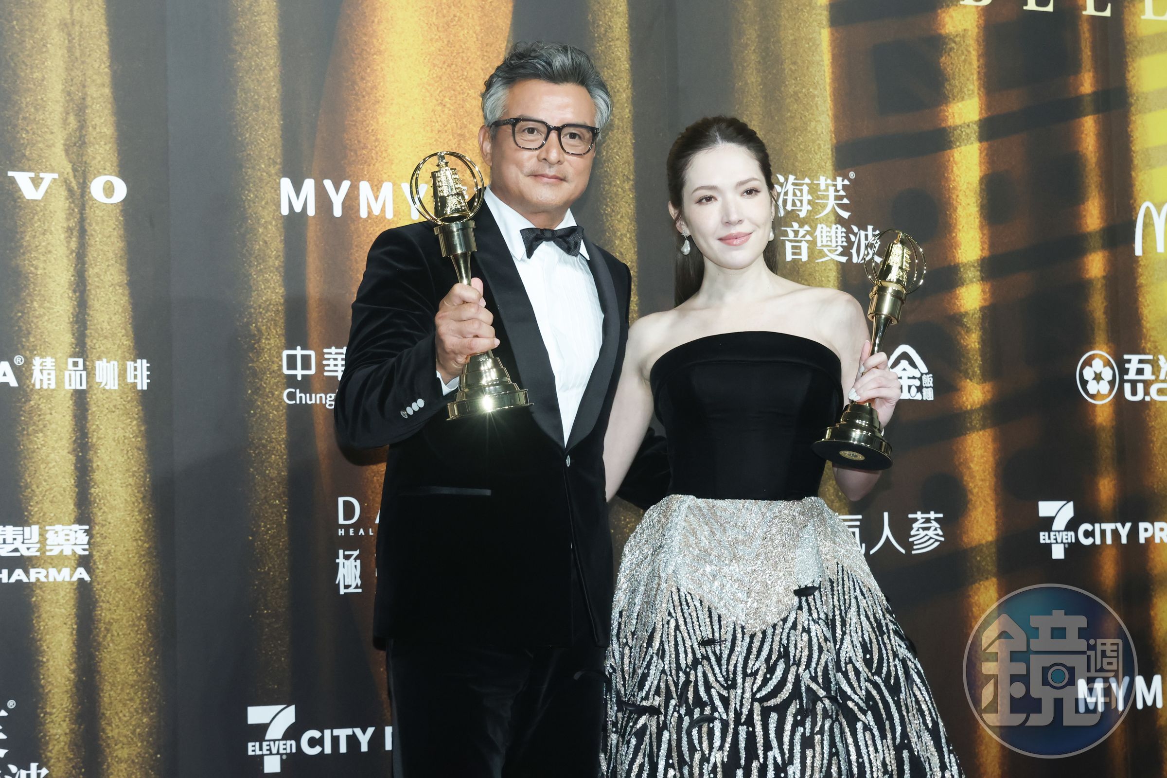 李銘順、許瑋甯分別拿下迷你劇集電視電影最佳男、女主角。