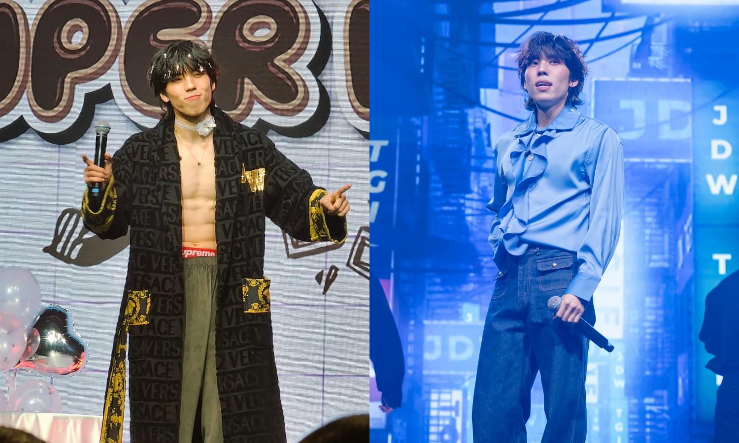 INFINITE張東雨再度向台灣INSPIRIT展現不輸《航海王》索隆的好身材，根本是最棒白色情人結禮物。（左讀者提供，右RICHINING 提供）
