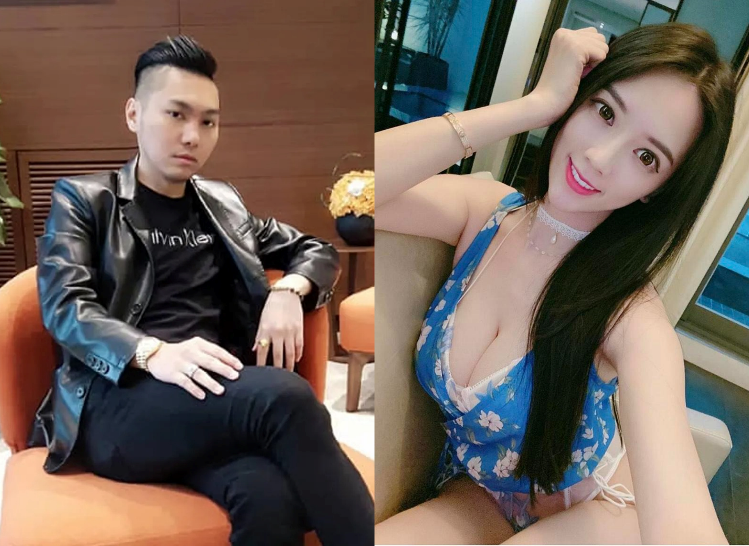 連千毅和多名網紅牽扯不清，其中一名是有賣淫黑歷史的翁子涵。（翻攝自連千毅、翁子涵臉書）