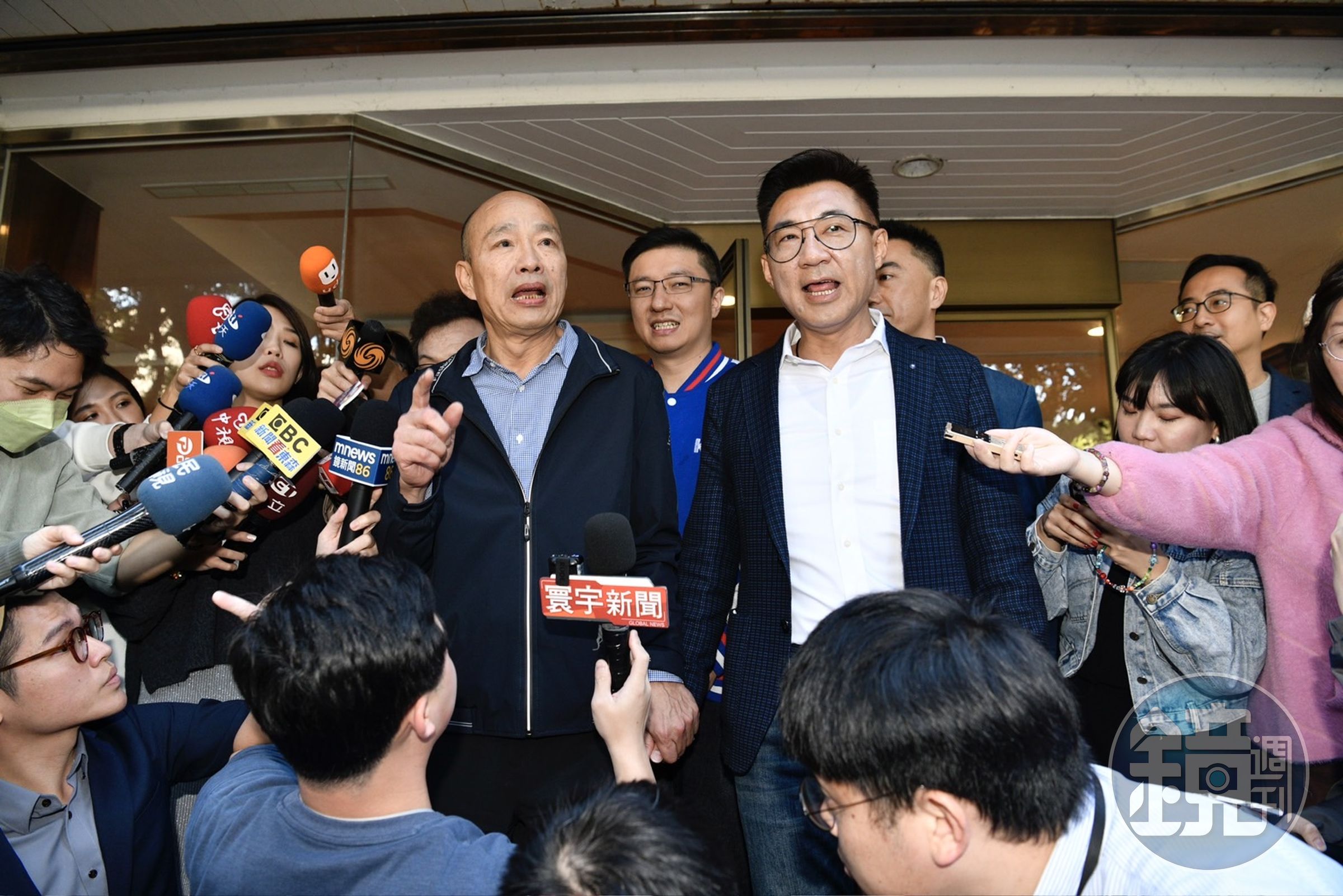 韓國瑜宣布與江啟臣組「韓江配」,參選立法院正副院長,今宴請雙北藍營立委。