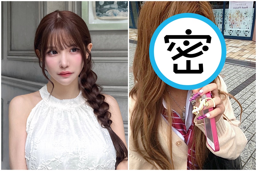 日本網紅平瀨愛里至今砸下2,600萬日圓整形，近日她再度發文分享整形前後的模樣。（翻攝自X@Nyairin_518）