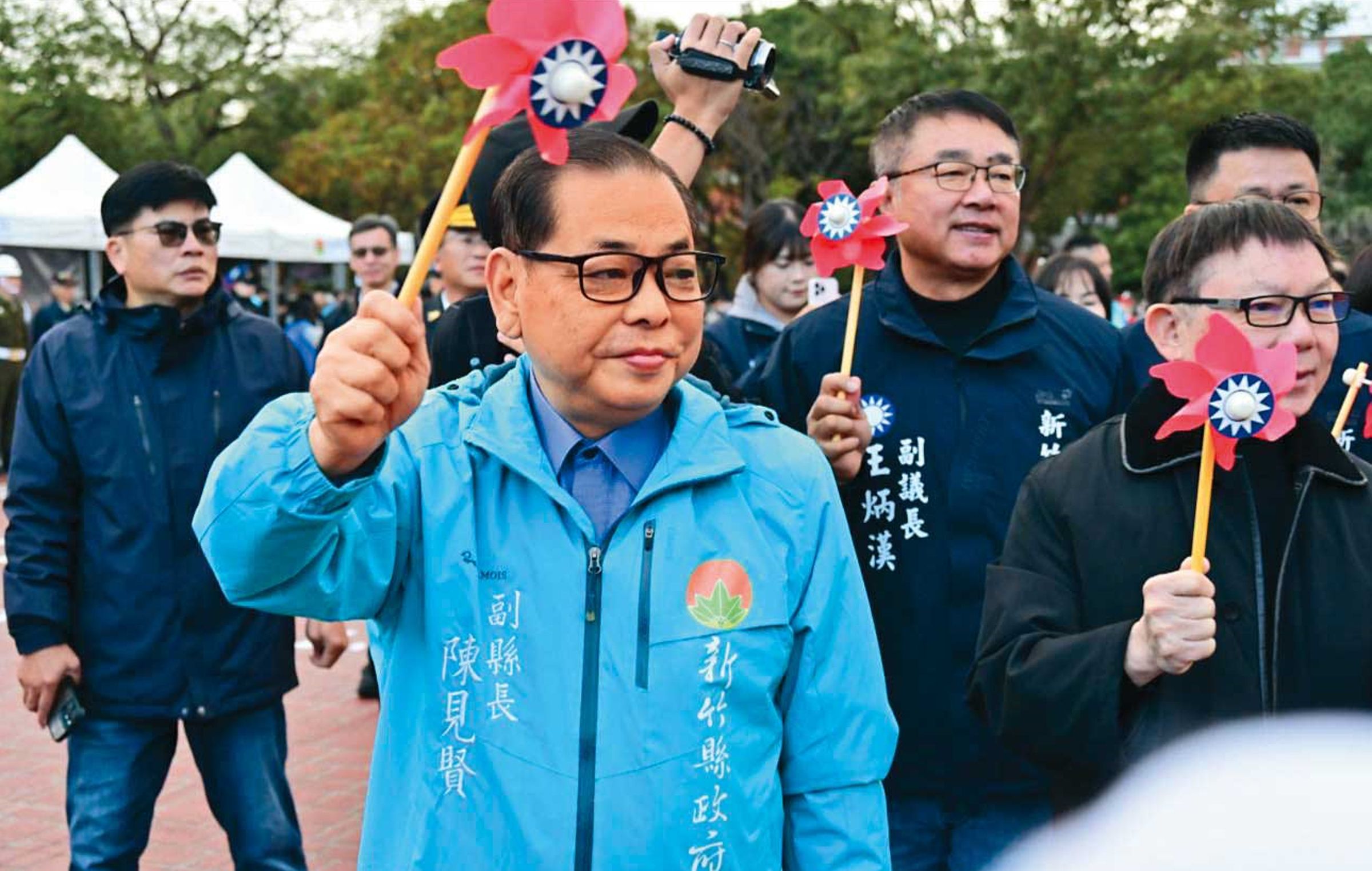 爭取新竹縣長提名的陳見賢(圖)被指染黑,圖利特定對象,陳辦祭出法律途徑強硬回擊。(翻攝陳見賢臉書)