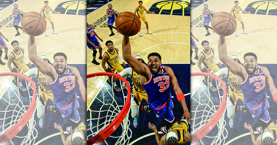 尼克主將唐斯第四節回神單節狂砍20分。（翻攝X@NBA）