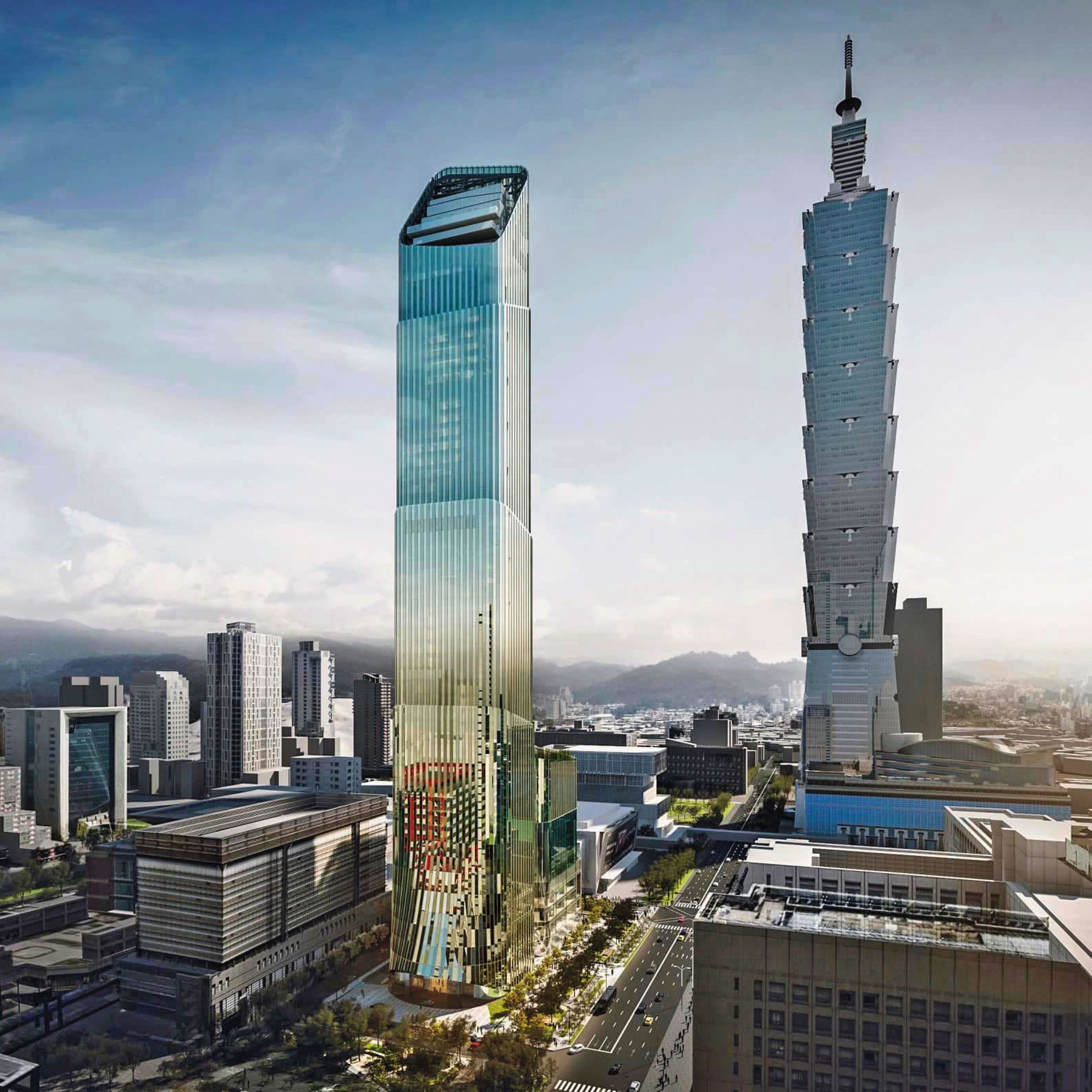 台北市最新地標「台北天空塔The Sky Taipei」預計年底開幕，開發商碩河公司董事遭檢舉掏空逾10億元涉及背信罪，檢調日前發動搜索扣押相關證據。（翻攝The Sky Taipei臉書）