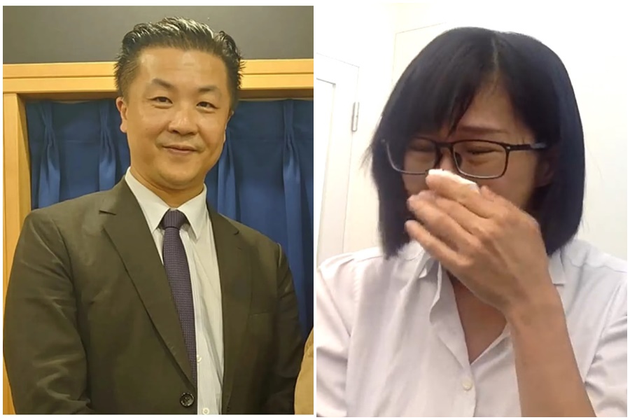 呂秋遠私生子生母直播露臉，談論兩人交往過程。（翻攝呂秋遠、作家H臉書）