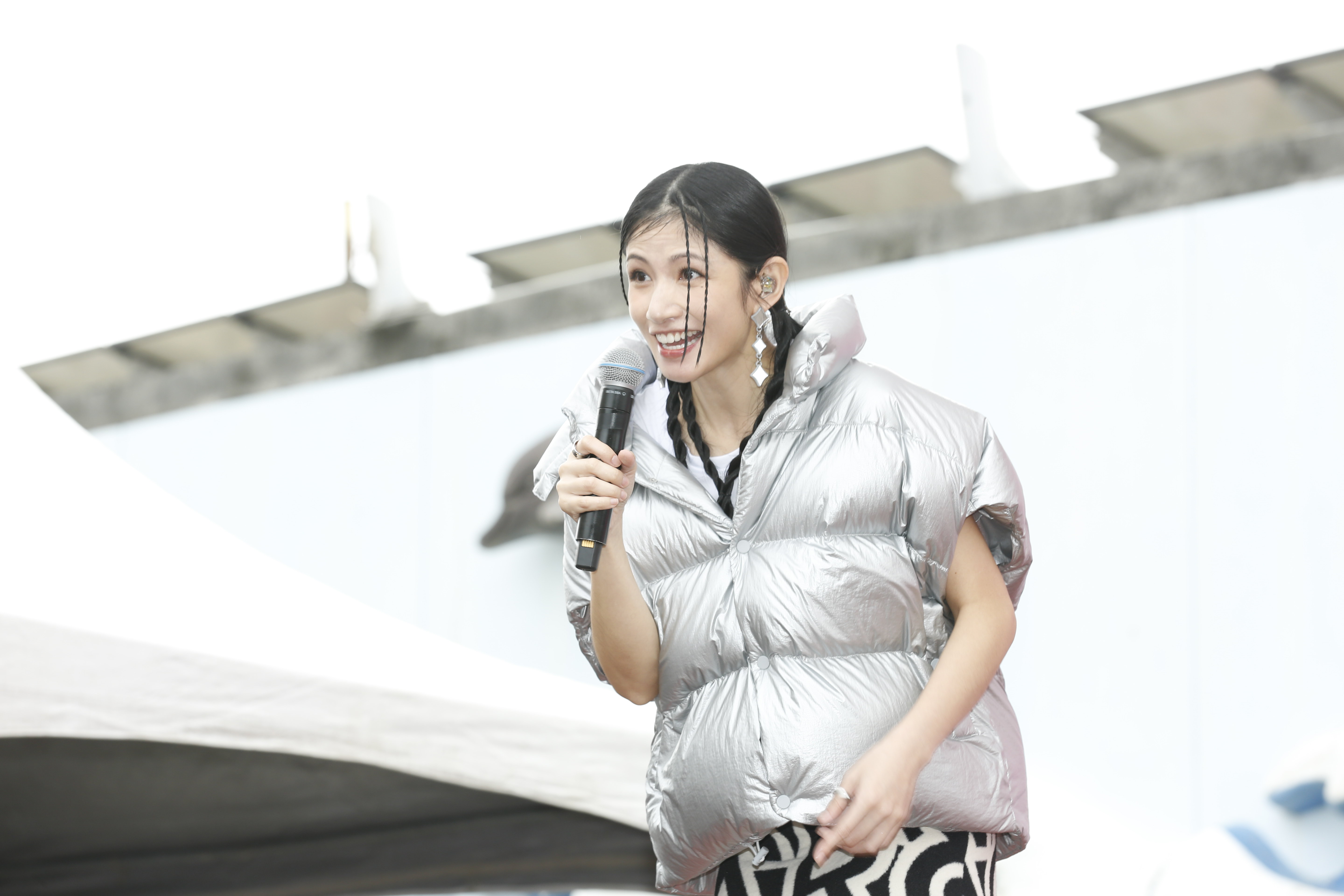 懷孕四個月的李千娜看起來狀態不錯。