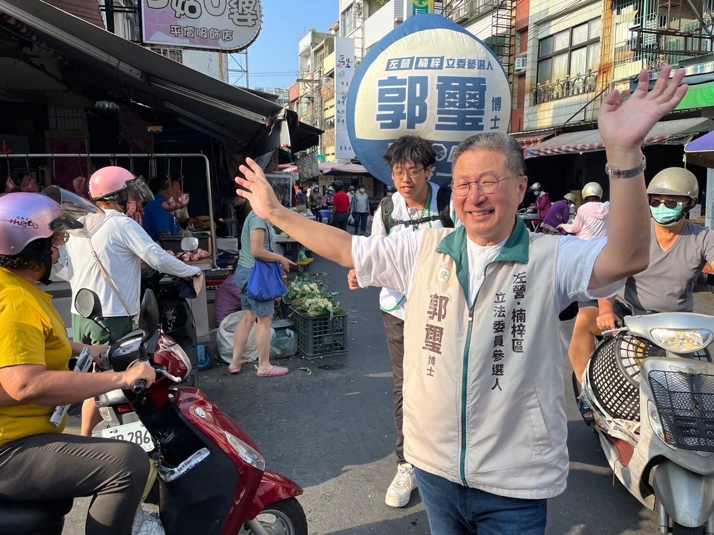 郭璽曾在高雄選立委,但得票率僅3.24%。(翻攝自郭璽臉書)