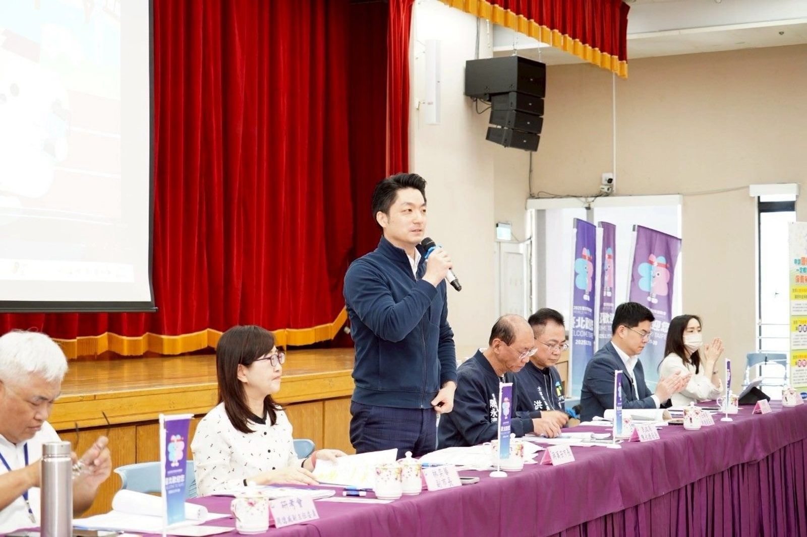 蔣萬安今日受訪表示,盼司法秉公處理、釐清事實,有一致標準。(台北市政府提供)