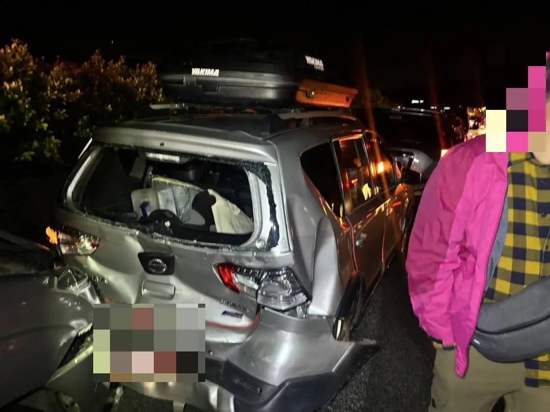 刑事局偵查員請女友助查泰達幣洗錢案反涉洩密，經中檢傳訊到案後獲交保，卻在北返途中遇車劫。（翻攝畫面）