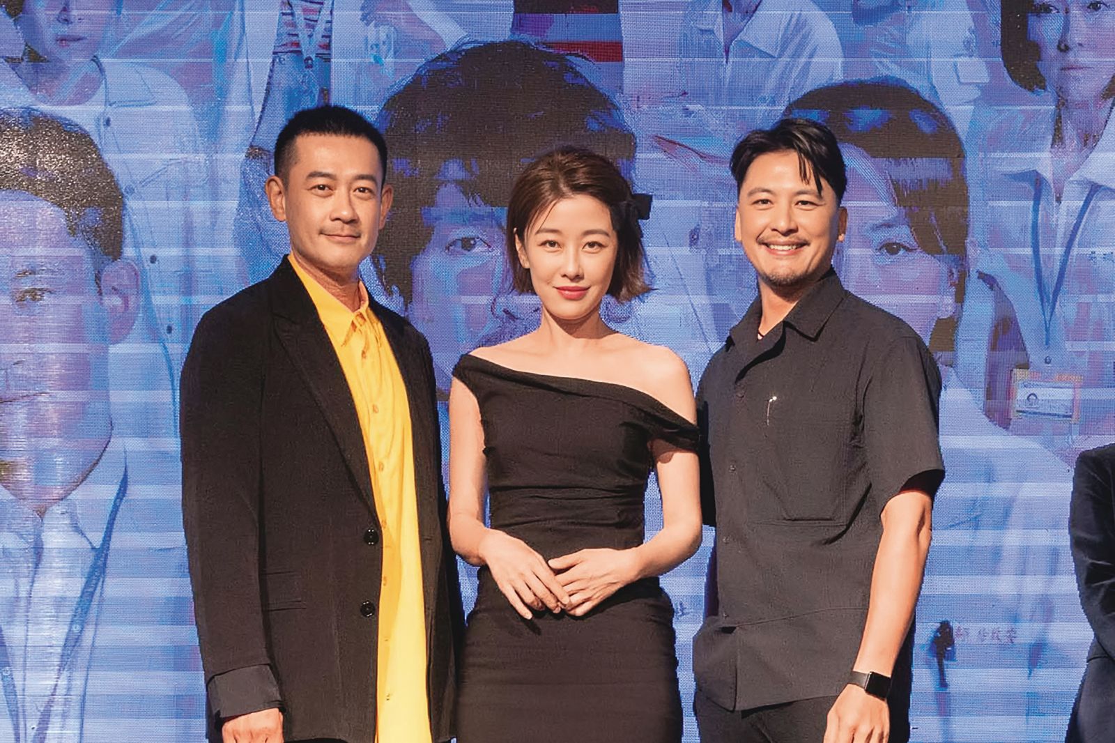 Duncan（右）近年出現在螢光幕的時間變少，圖為《生命捕手》劇宣，他與李維維（中）、 柯叔元（左）同台。（翻攝自生命捕手臉書）