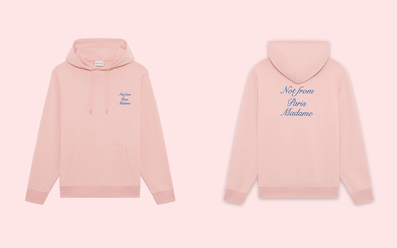「Not From Paris Madame」slogan連帽衛衣。NT$9,680（ARTIFACTS提供）