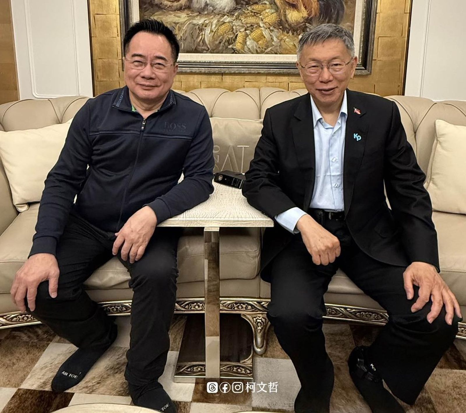 探監蔡正元「差點認不出來」 柯文哲再轟電子監控:讓當權者有快感