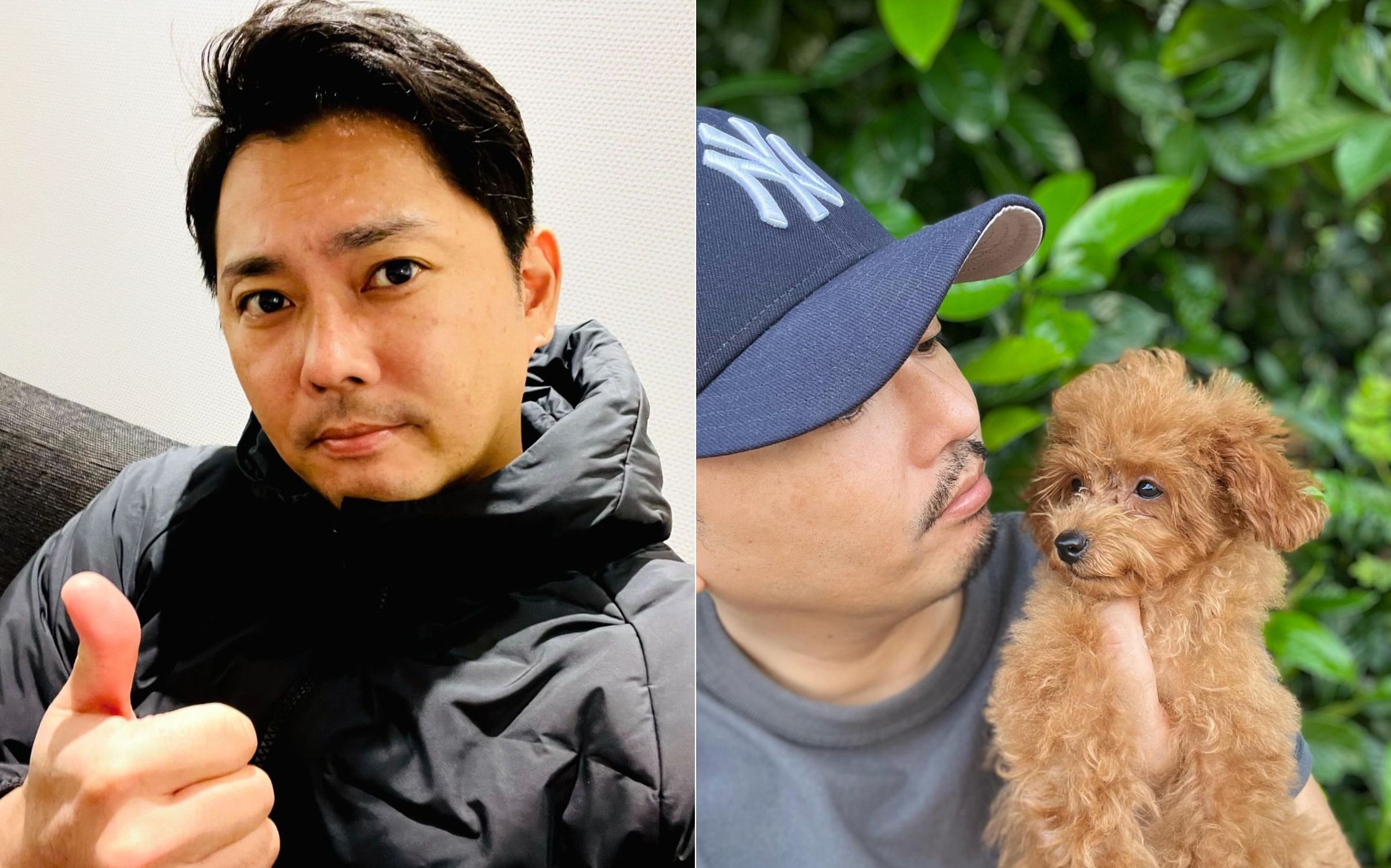 日星今井翼近年深受梅尼爾氏症所擾,去年養了可愛泰迪犬經常在社群曬毛小孩。(翻攝今井翼INS)