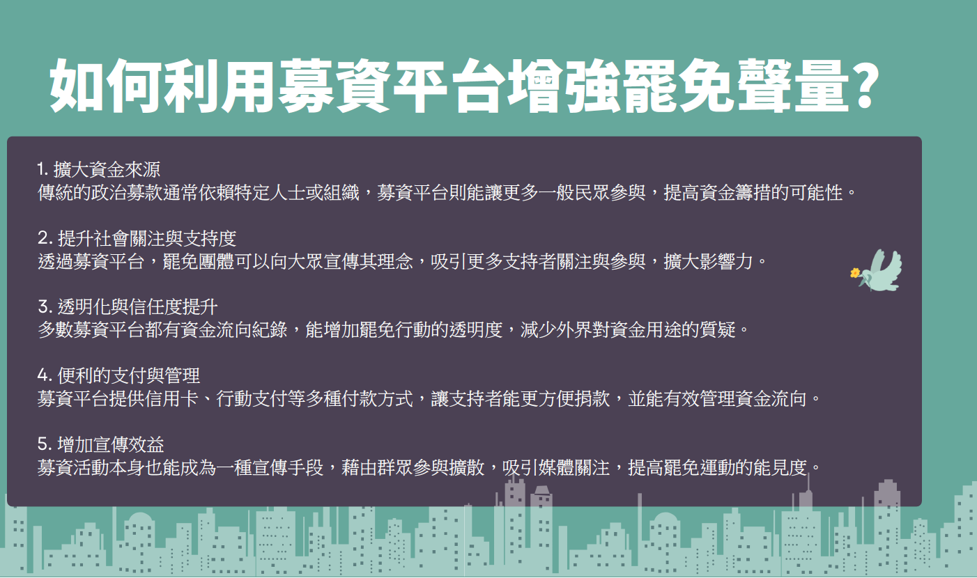 民主補破網募資教戰守則。（讀者提供）