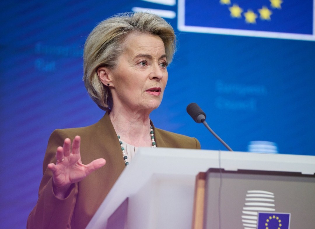 跟進川普，歐盟原訂15日生效的對美國25%報復應關稅也延後90天。（翻攝自臉書@European Commission）