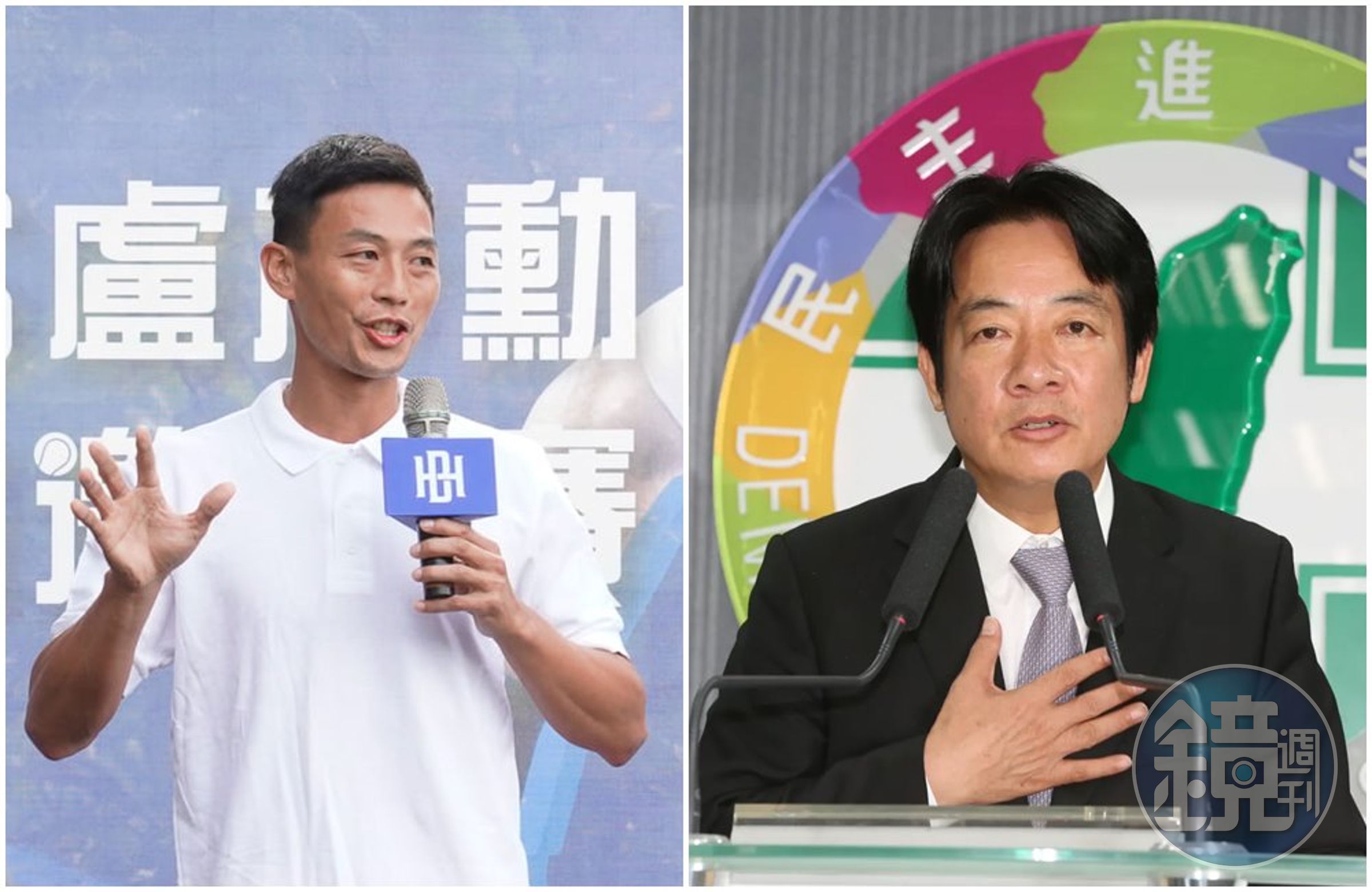 盧彥勳(左圖)婉謝選民進黨不分區立委,賴清德(右圖)對此回應。(翻攝盧彥勳臉書/本刊資料照)