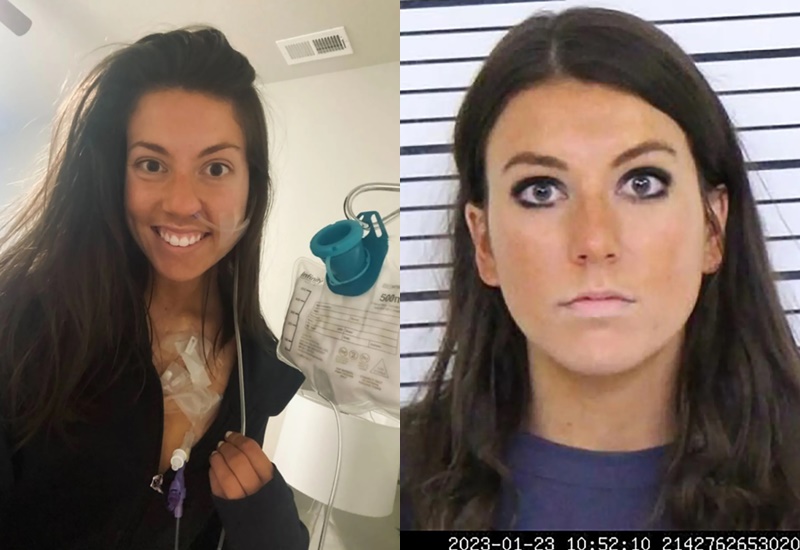 美國女大生佯稱自己罹癌，成功獲得百萬善款，不過被踢爆造假遭判刑。（圖片取自TikTok、X）