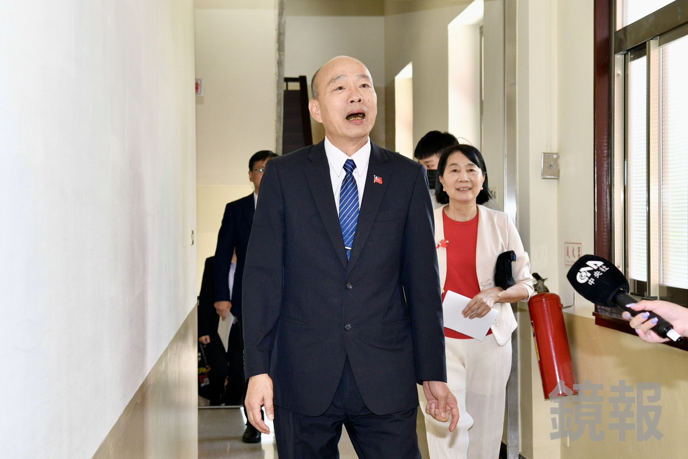 季麟連今年4月在中常會上，怒轟如果韓國瑜（圖）做出「賣黨求榮」的事，「黃復興必然挺身而出大義滅親，建請開除韓國瑜黨籍！」（鏡報李智為攝）