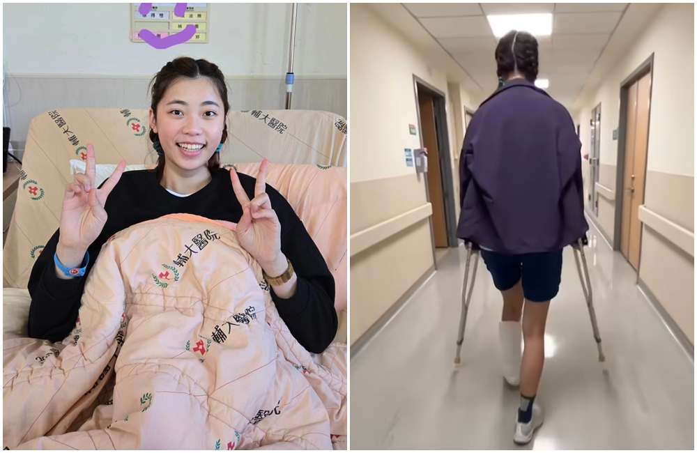 羅嘉翎受腳傷影響一年半，在巴黎奧運後休兵養傷，農曆年前已動完手術，在社群媒體向粉絲報平安。（翻攝自羅嘉翎粉絲專頁）