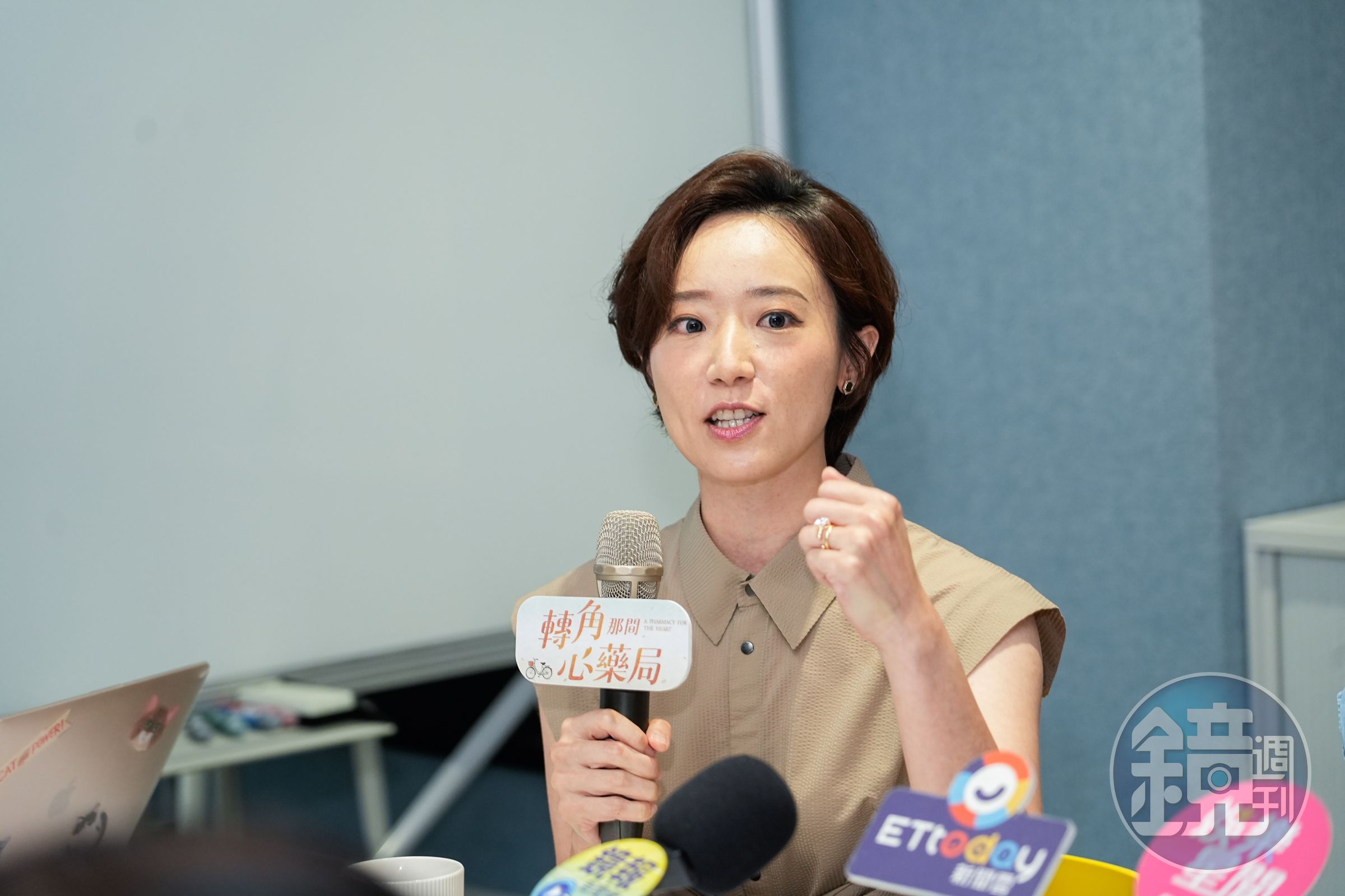 演員林子熙今出席《轉角那間心藥局》被關切丈夫歐陽倫腦瘤術後病況。