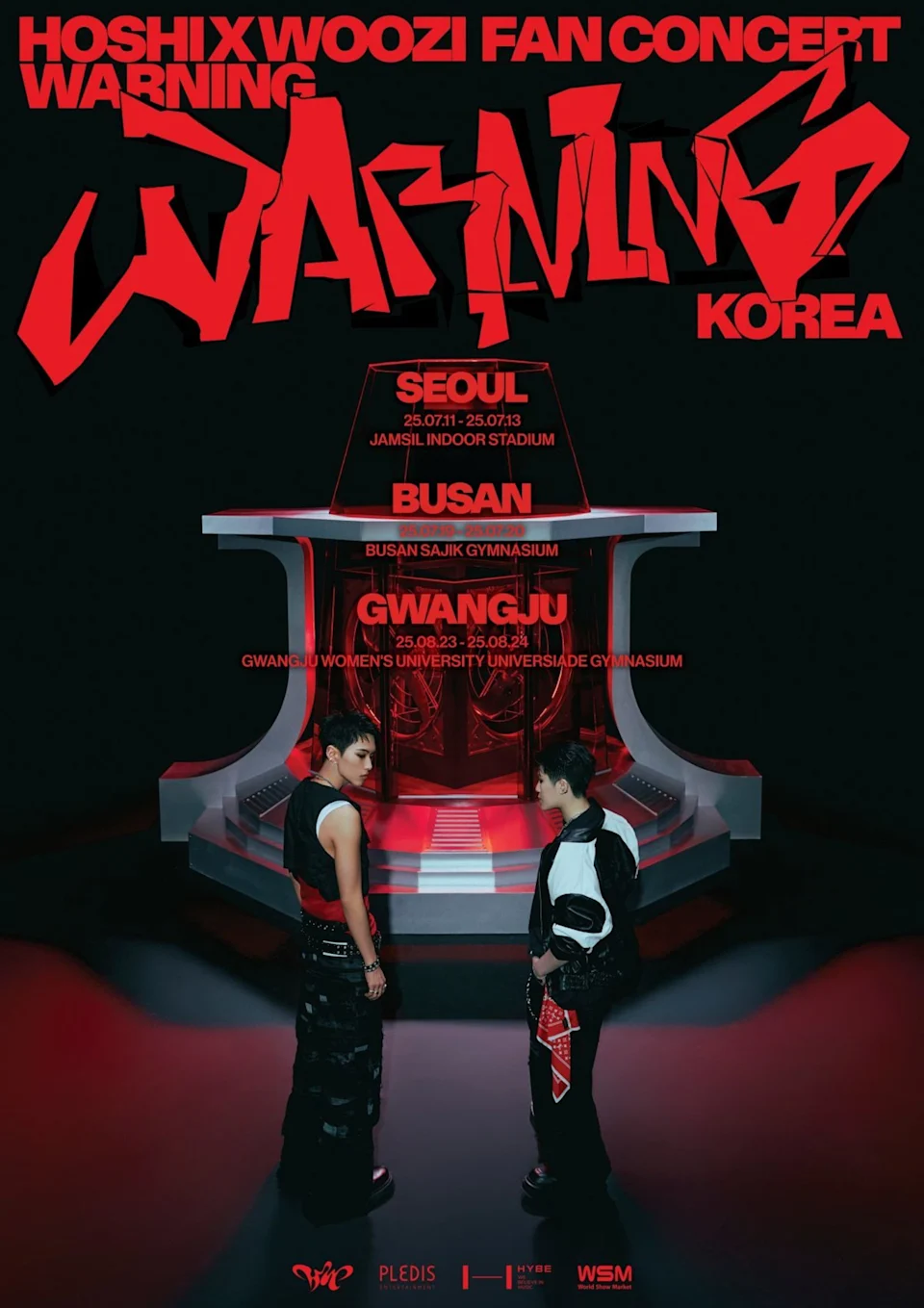 HOSHI x WOOZI近日公開粉絲演唱會《WARNING》,台北場將在7月26、27日於林口體育館舉行,近日將公開正式資訊。(翻攝SEVENTEEN X)