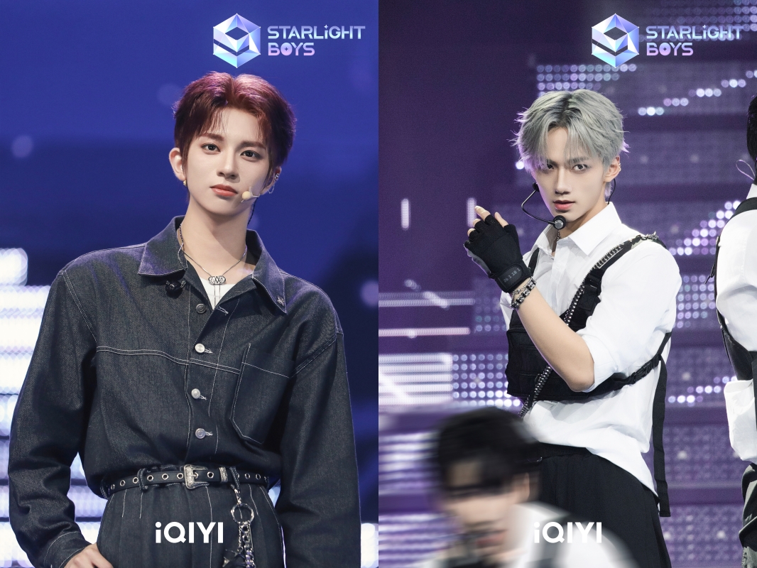 《星光閃耀的少年》台灣參賽者劉冠佑（左）與翟浚安表現出色。（愛奇藝國際站提供）