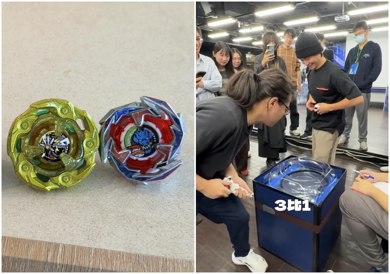 喜劇演員博恩近日在Threads貼出戰鬥陀螺的文章，引起許多人討論，似乎也掀起戰鬥陀螺的熱潮。（翻攝自博恩Threads／IG）