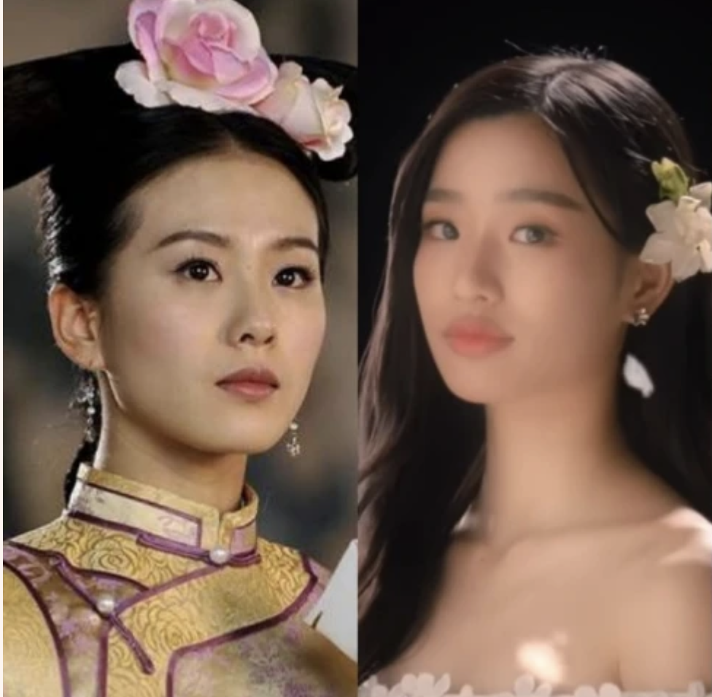 劉詩詩與Tui是中國及泰版《步步驚心》的女主角。（翻攝自網路）