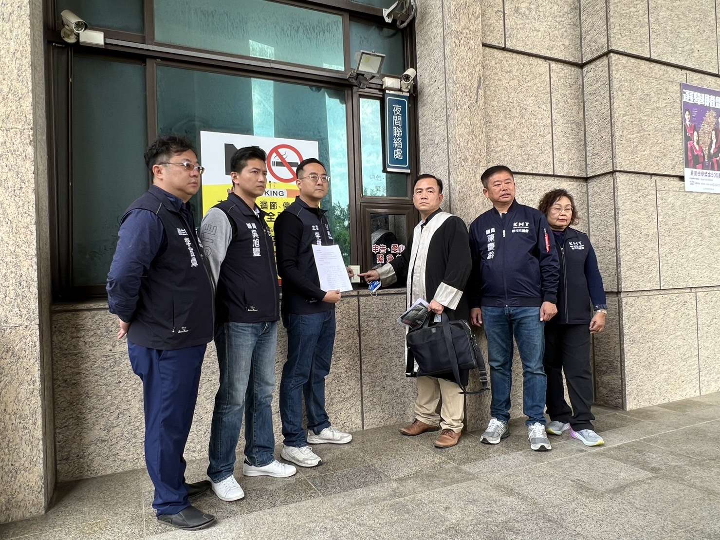 民進黨立委候選人林志潔指控國民黨立委與詐騙集團密切往來,鄭正鈐競選總部今正式提告。(鄭正鈐國會辦公室提供)