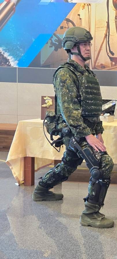 野戰型外骨骼，可有助提升國軍戰鬥能力。（中科院提供）