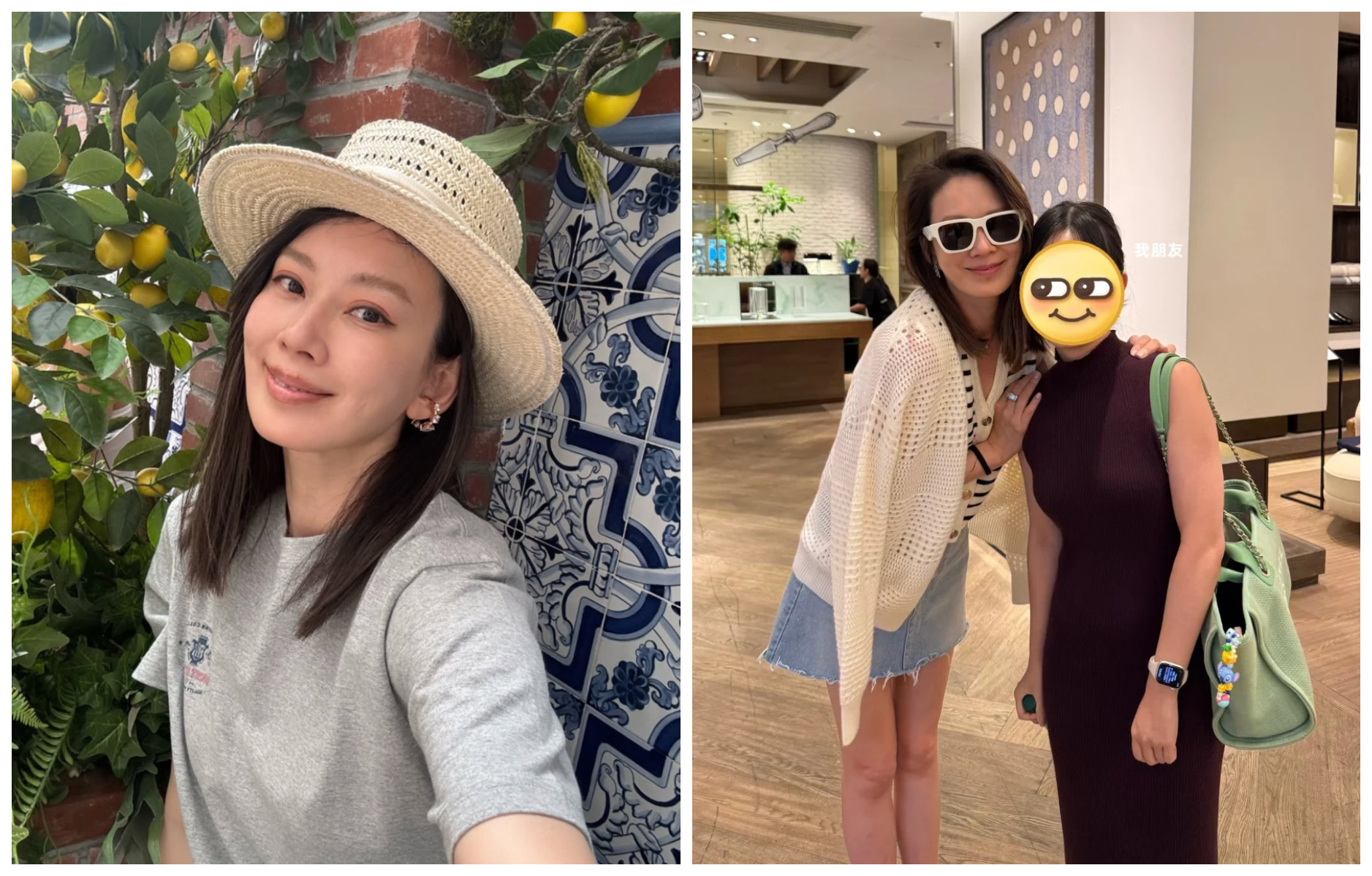 Melody近日在香港街頭，被粉絲野生捕獲。（翻攝Melody IG、小紅書）