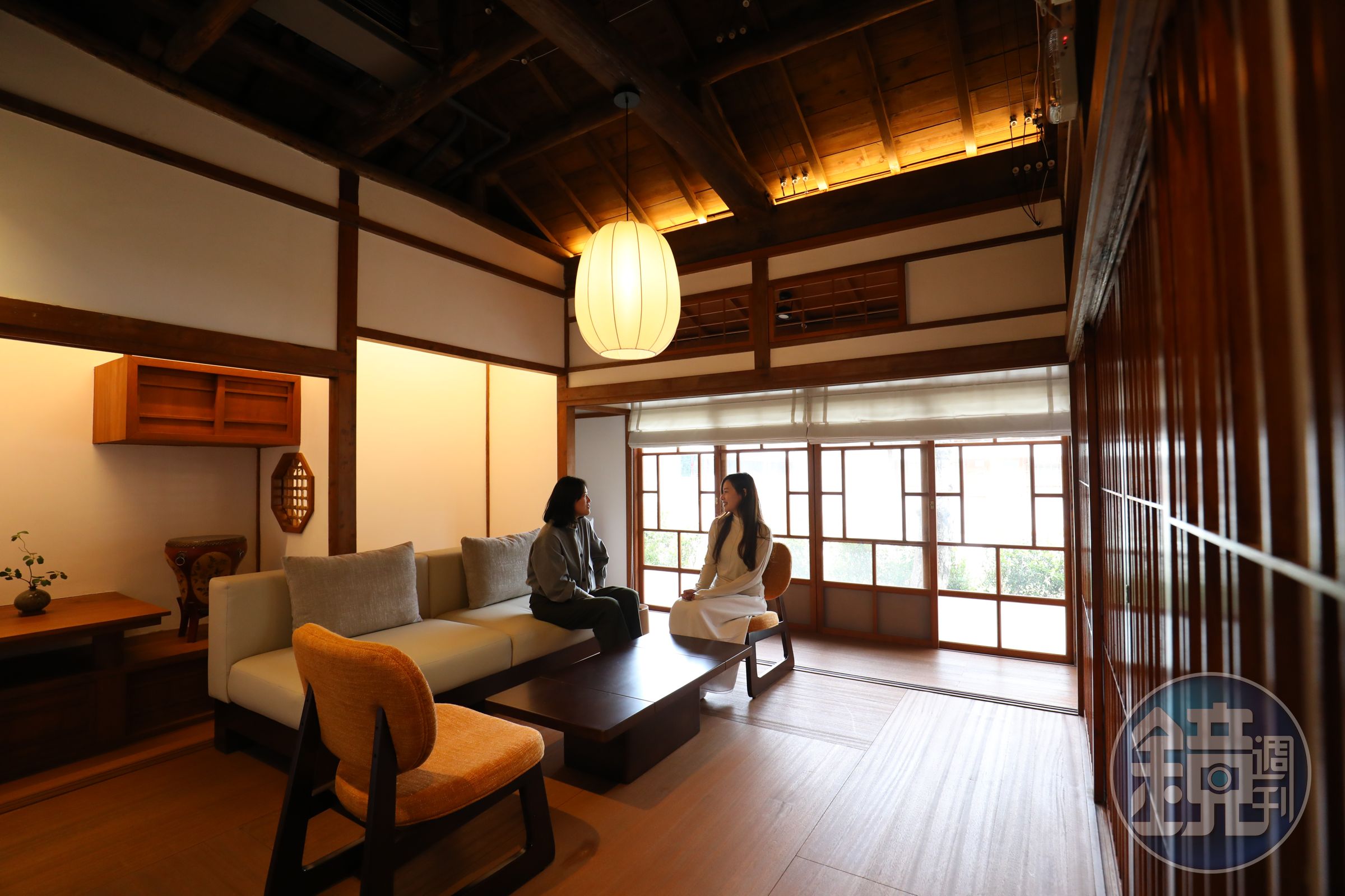 「日式町屋雙房」中設有茶席區、臥室區,以日式家屋的格局設計,可完整體驗日式老宅。