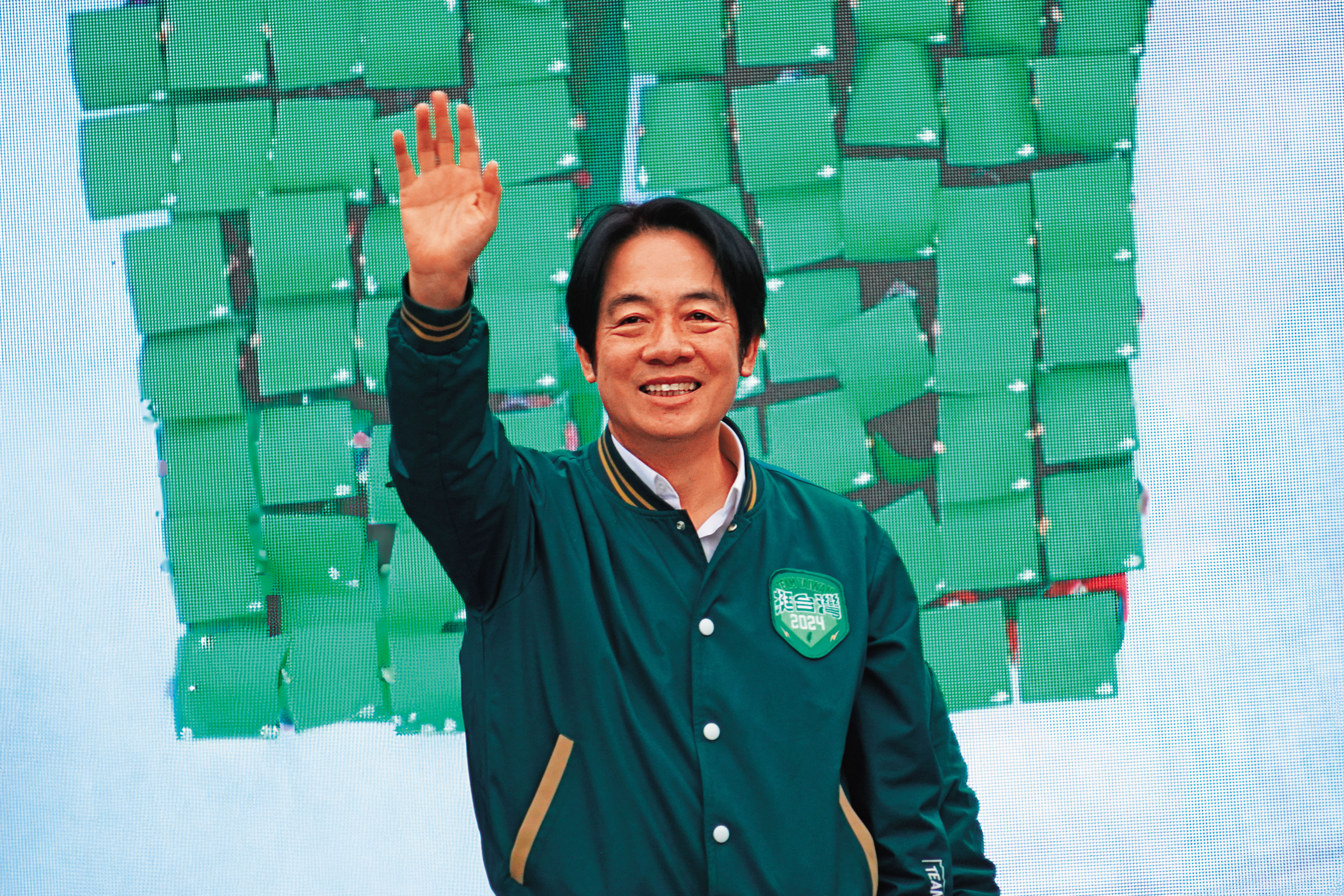 總統競選最後階段，賴清德極力拉抬得票率。