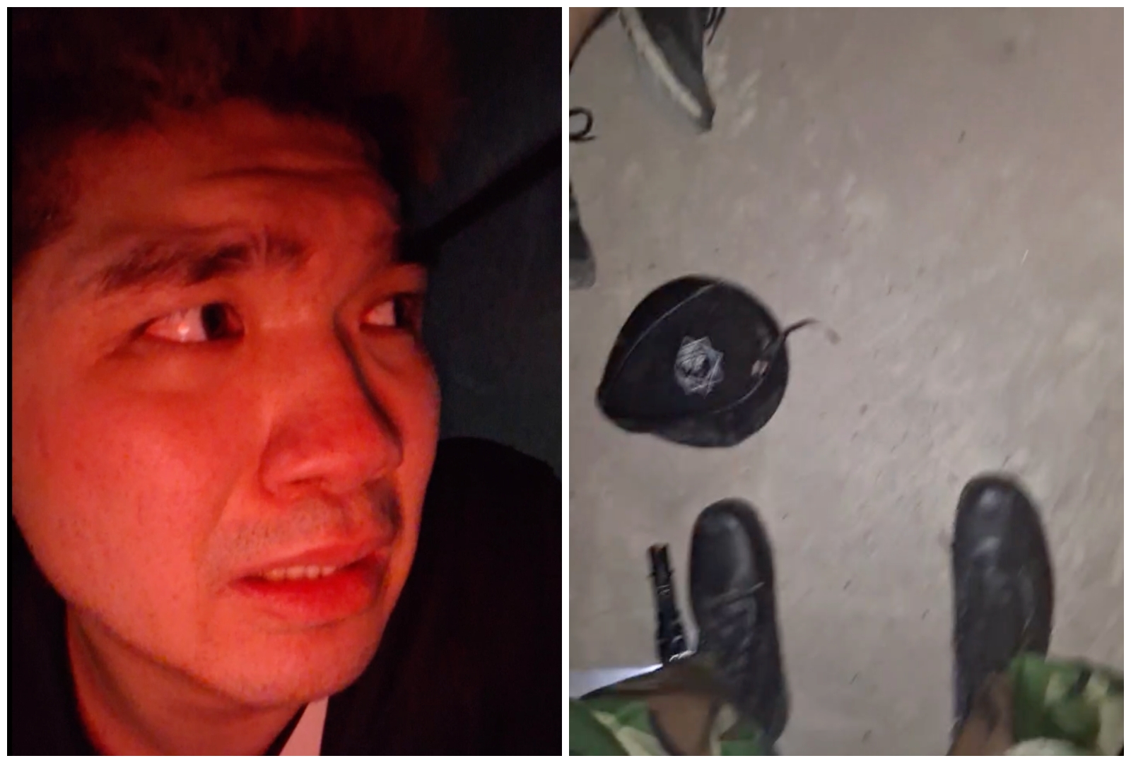 晚安小雞潛入柬埔寨詐騙集團園區,疑似被人發現痛毆,直播畫面中斷後「失聯」。(翻攝自晚安小雞臉書)