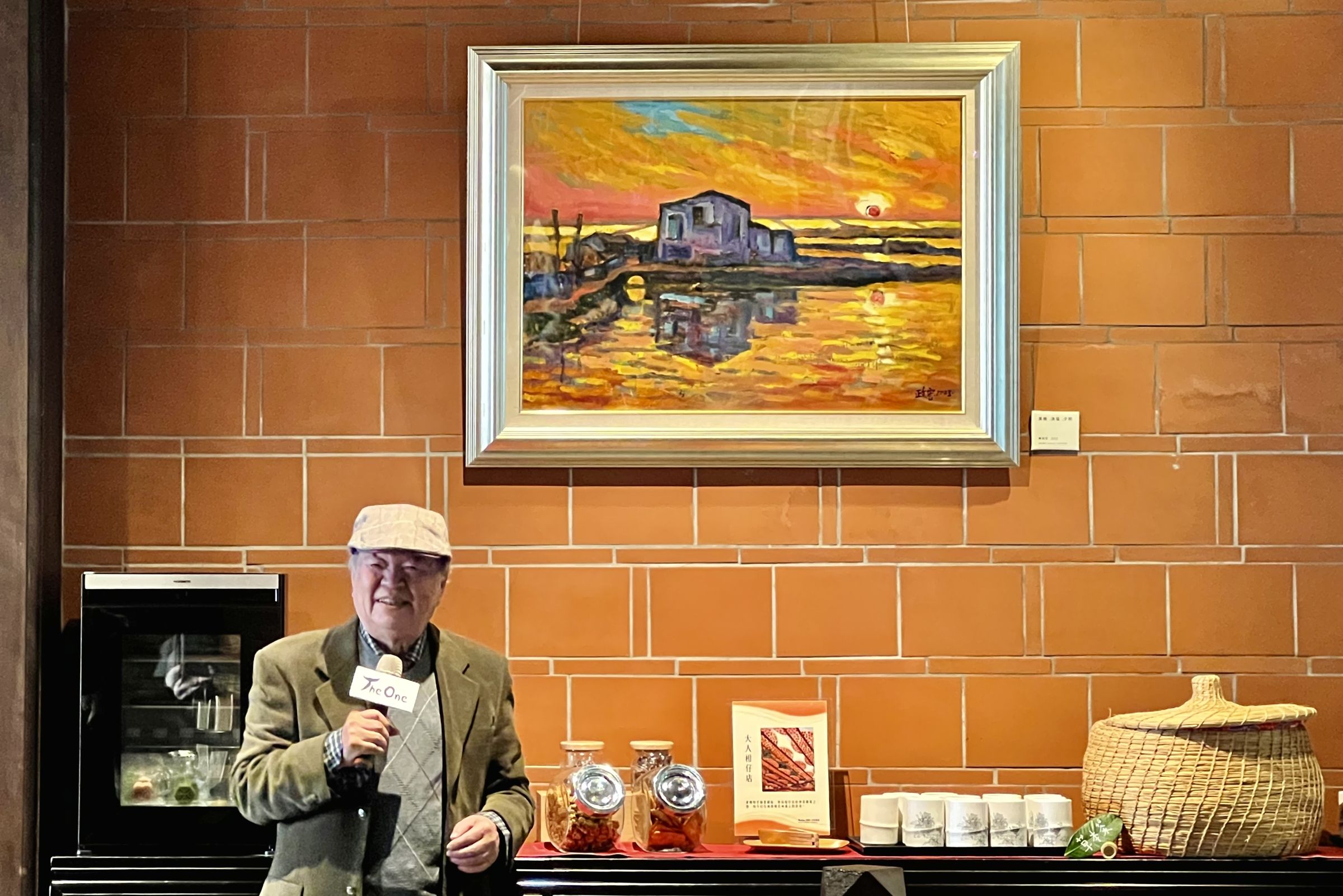 The One將在新的一年迎來國寶級畫家陳政宏的繪畫個展《從自然中淬煉自我的表現》。（The One提供）