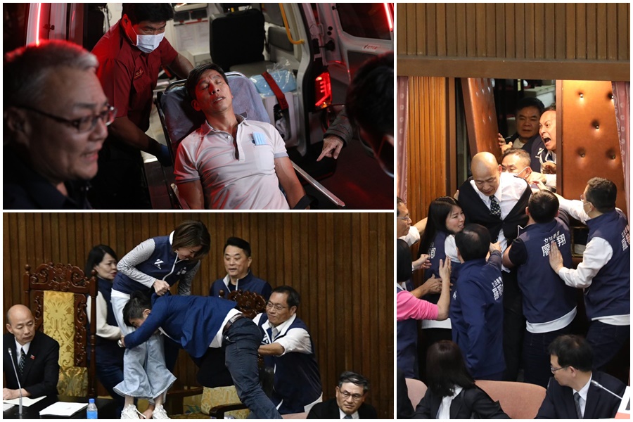 立法院今（17日）表決國會改革方案，卻上演國會大亂鬥。