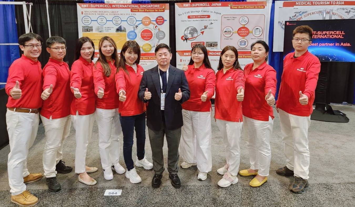 超基因生技 (RMT-Supercell) 首次參加AABB年會，推廣臍帶血幹細胞領域的貢獻及展望。（超基因生技提供）