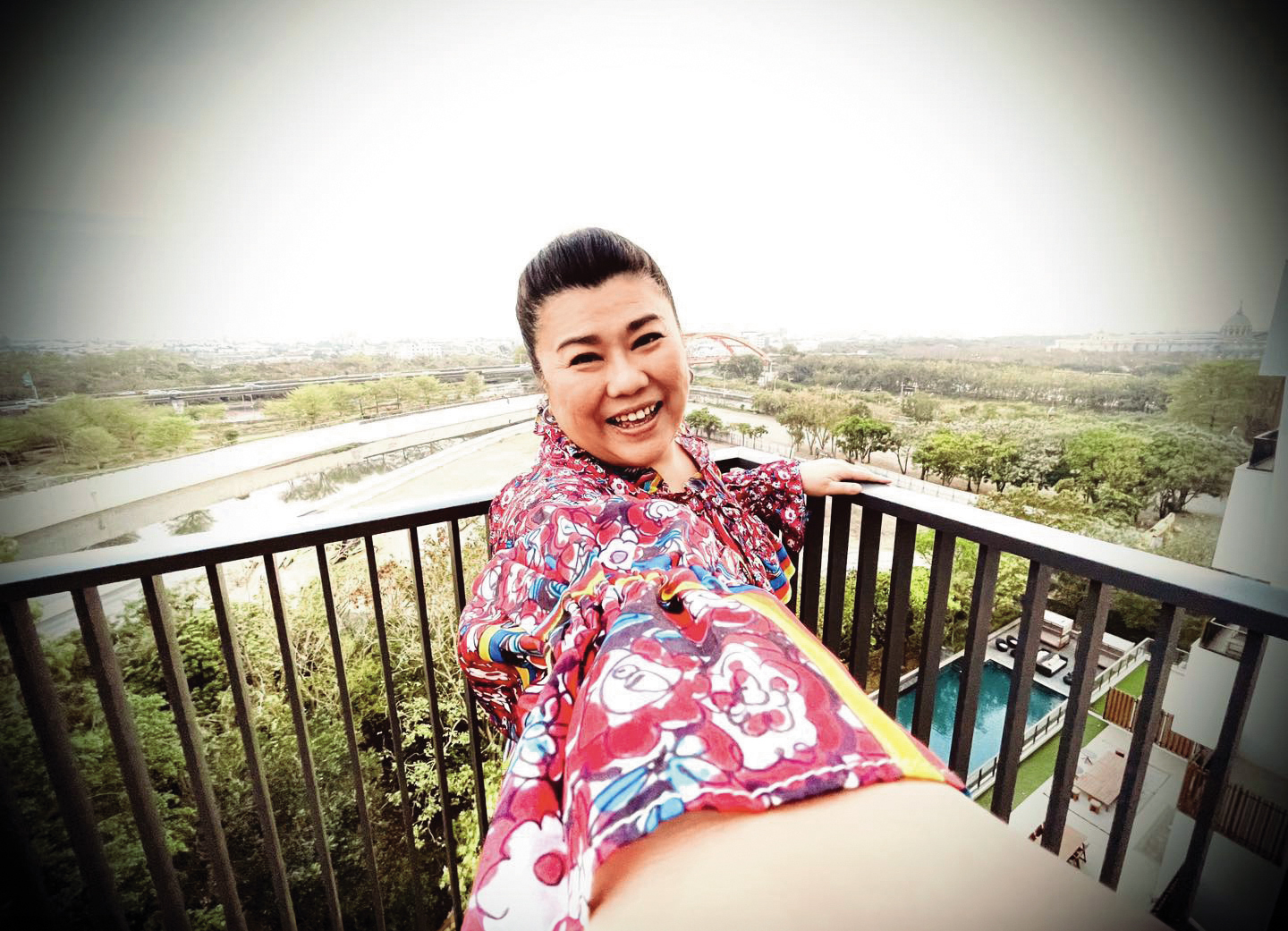 林美秀常貼老公張熙明拍攝的她。當然，這也是一種放閃。（翻攝自林美秀臉書）