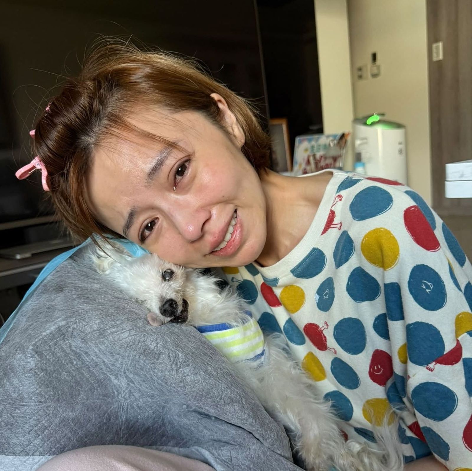 獨家/王瞳痛失愛犬哈嚕 器官衰竭苦撐
聽到這句話放手斷氣
