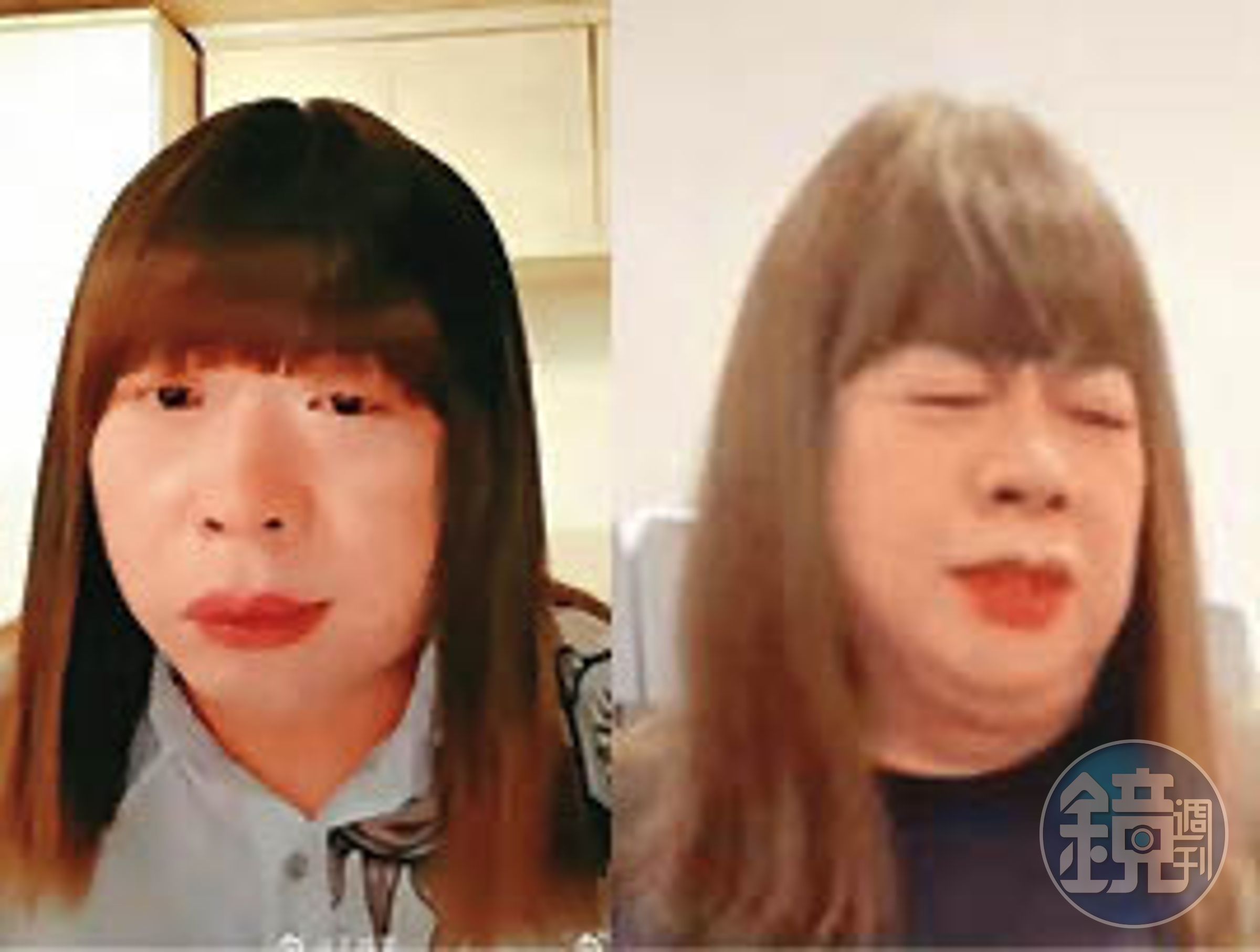 董至成在社群平台上模仿南京偽娘「紅姐」。(翻攝自網路)