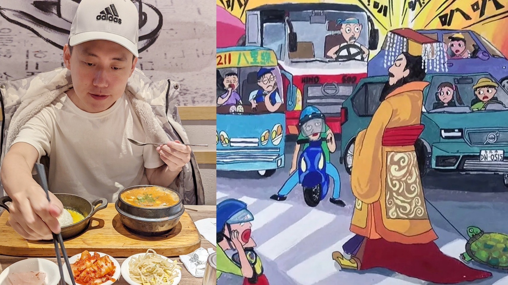 網紅cheap因質疑桃園國中生創作《帝王條款》作品獲獎引來炎上後,於15日發文道歉,坦言「我不該說追回這個獎」。(翻攝Cheap、桃園市立東興國中臉書)