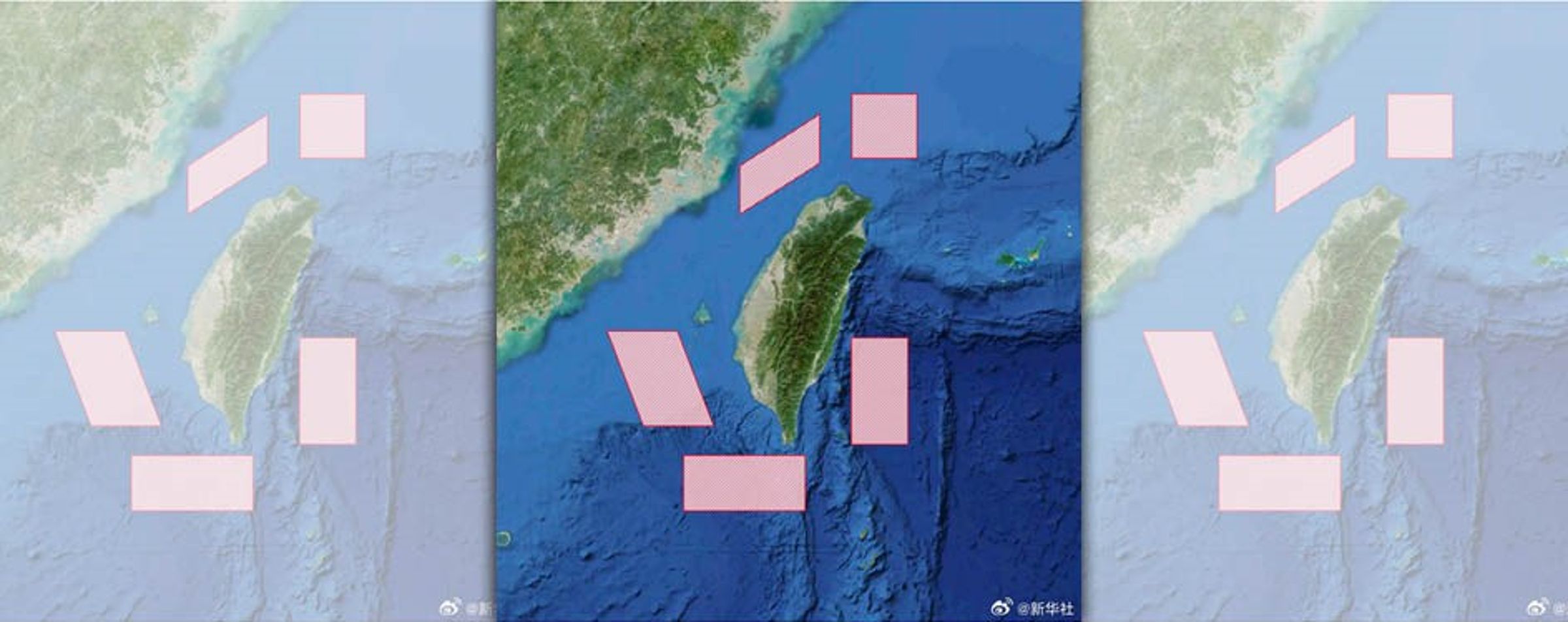 解放軍今晨無預警宣布,展開「正義使命-2025」聯合演習。(翻攝自微博)