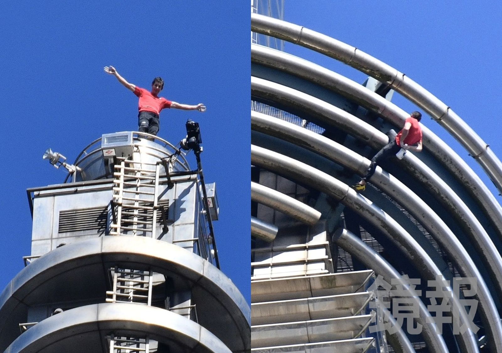 霍諾德徒手攀登 Taipei 101 91分鍾成功